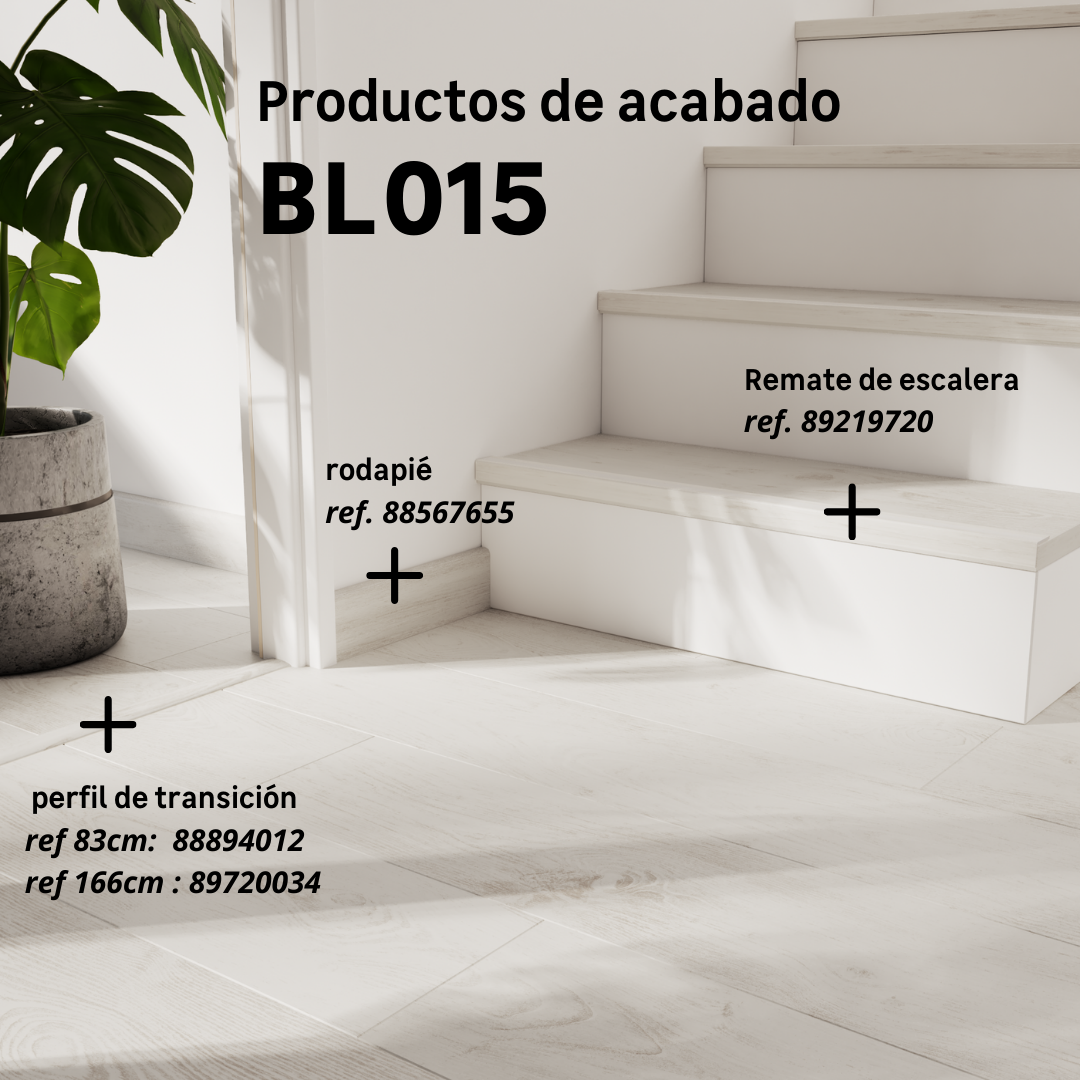 Perfil de umbral 4 en 1 de aluminio madera gris claro 830x37 mm ARTENS BL015 - 5