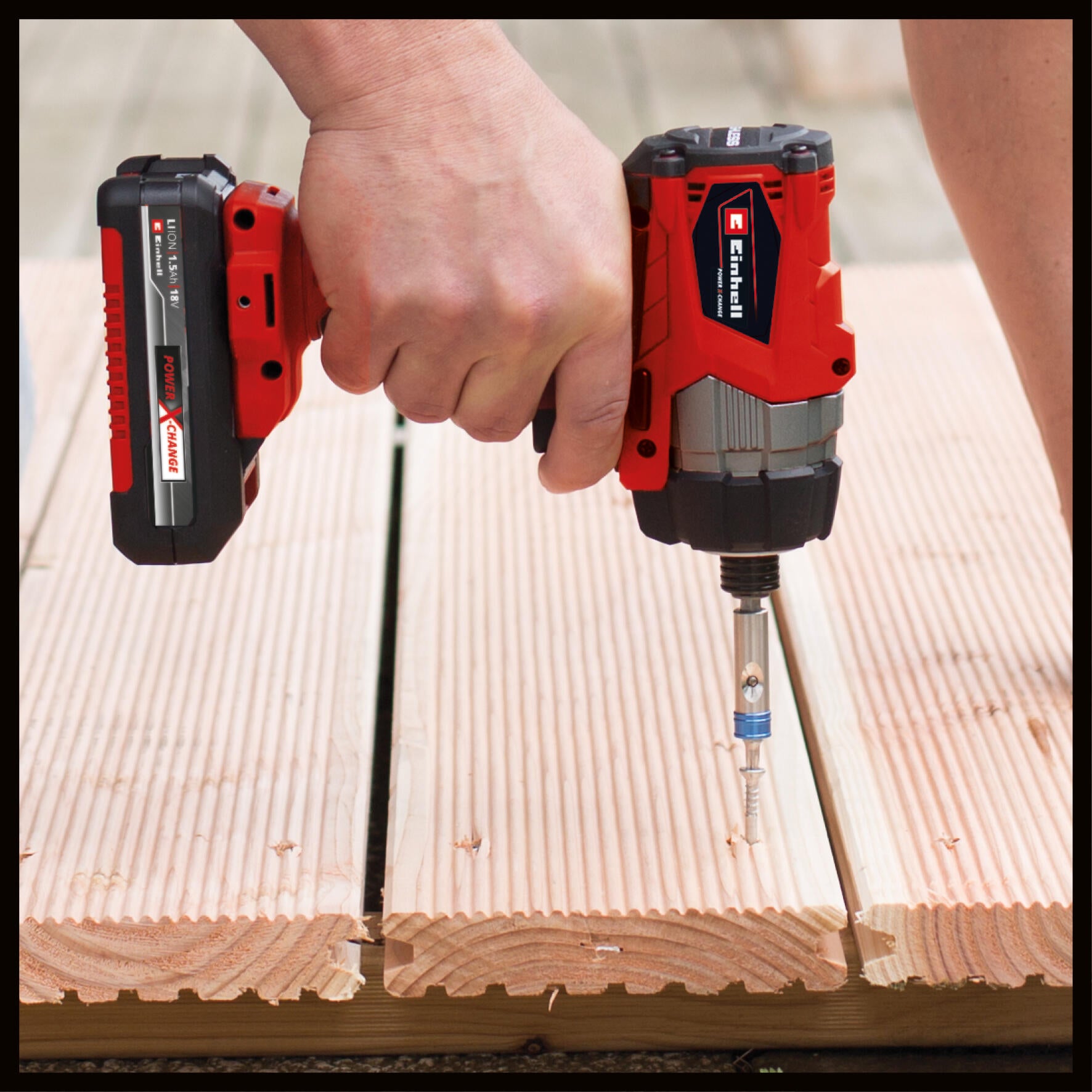Atornillador de impacto a batería EINHELL 18V - Sin batería - 3