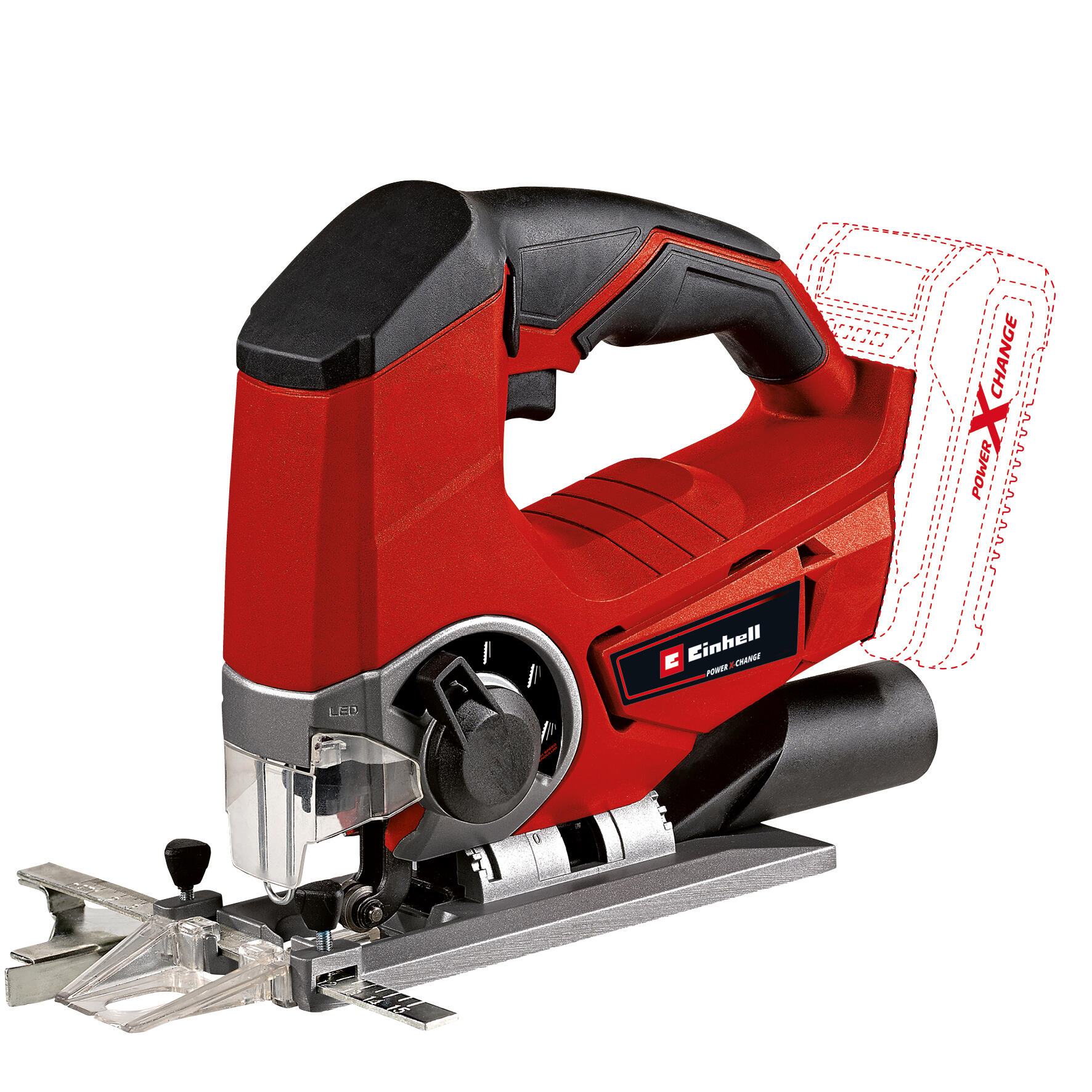 Sierra caladora EINHELL EXPERT TE-JS 18/800 + 4 Hojas Sierras - Sin batería - Compatible con Power X-Change - 3