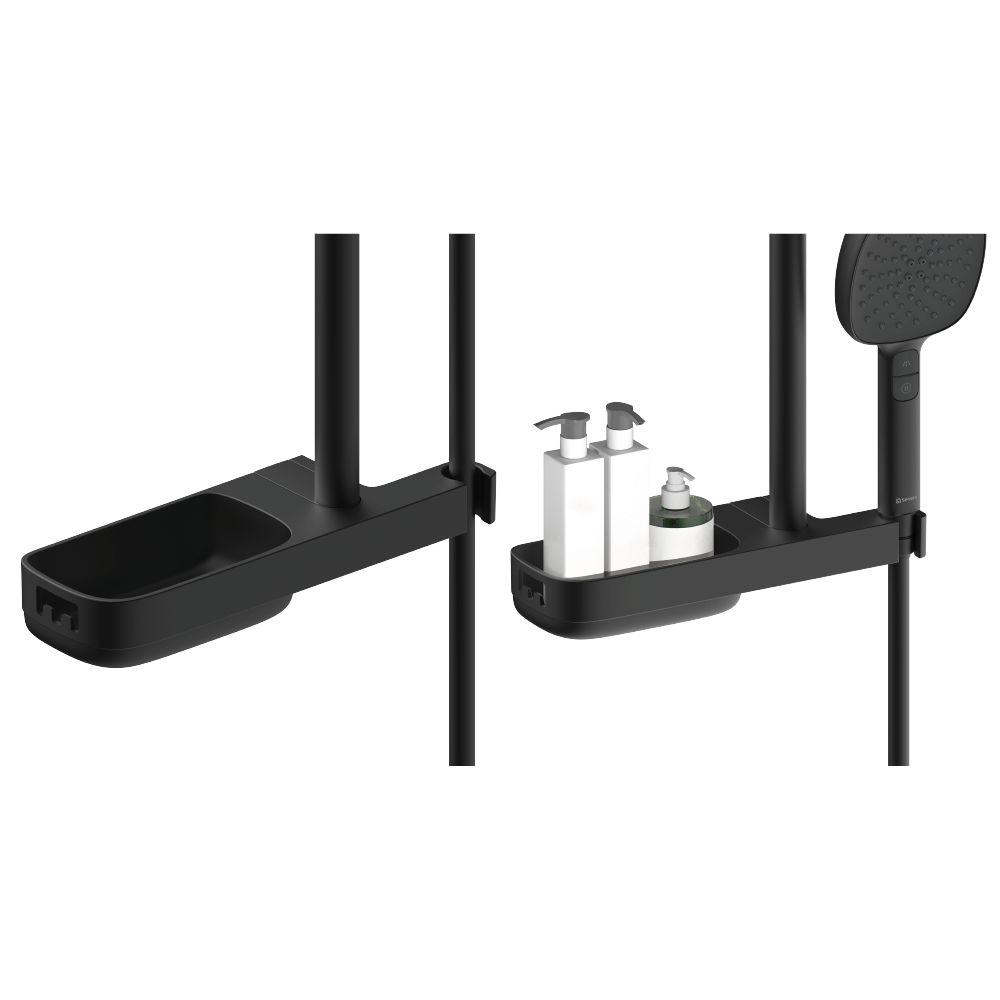 Alcachofa de ducha + flexo + barra SENSEA Remix negro con 3 funciones - 5