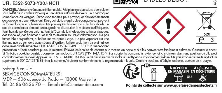 Bombe de peinture Relook radiateurs MAISON DECO blanc satiné - 9