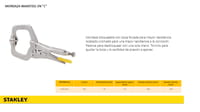 ALICATE DE PRESION TIPO C 185MM STANLEY - 2