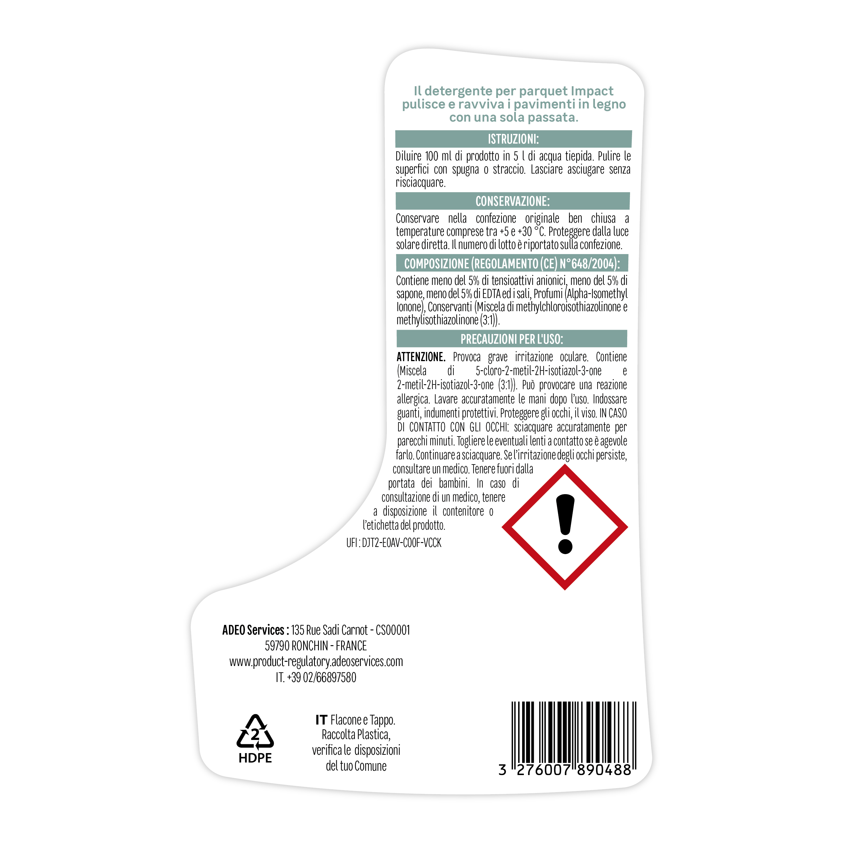 Detergente IMPACT Parquet liquido 1 L - 4