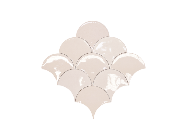 Azulejo cerámico Tears efecto zellige pink pale 12.5x12.5 cm