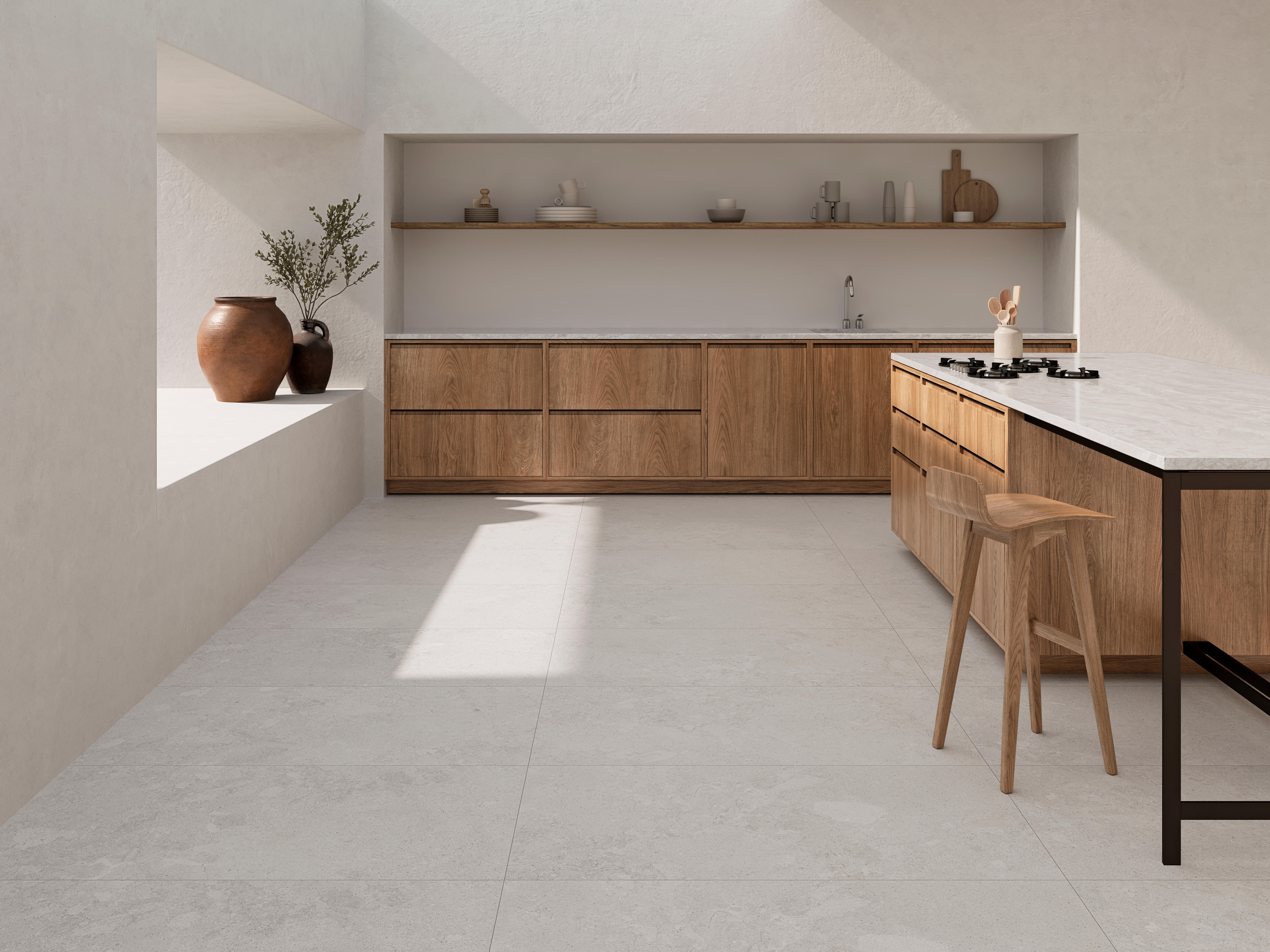 Suelo/Azulejo porcelánico Gravina efecto piedra white mate 60x120 cm C1 ...