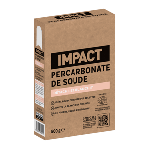 Percarbonate de soude IMPACT Détachant et raviveur de blanc, 500g