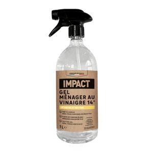 Vinaigre blanc IMPACT 14° gel, détartrant, 1L
