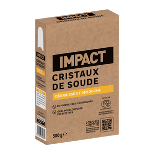 Cristaux de soude IMPACT Dégraissant et blanchissant, 500g