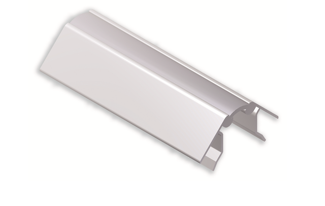 Unión flexible zócalo PVC blanco