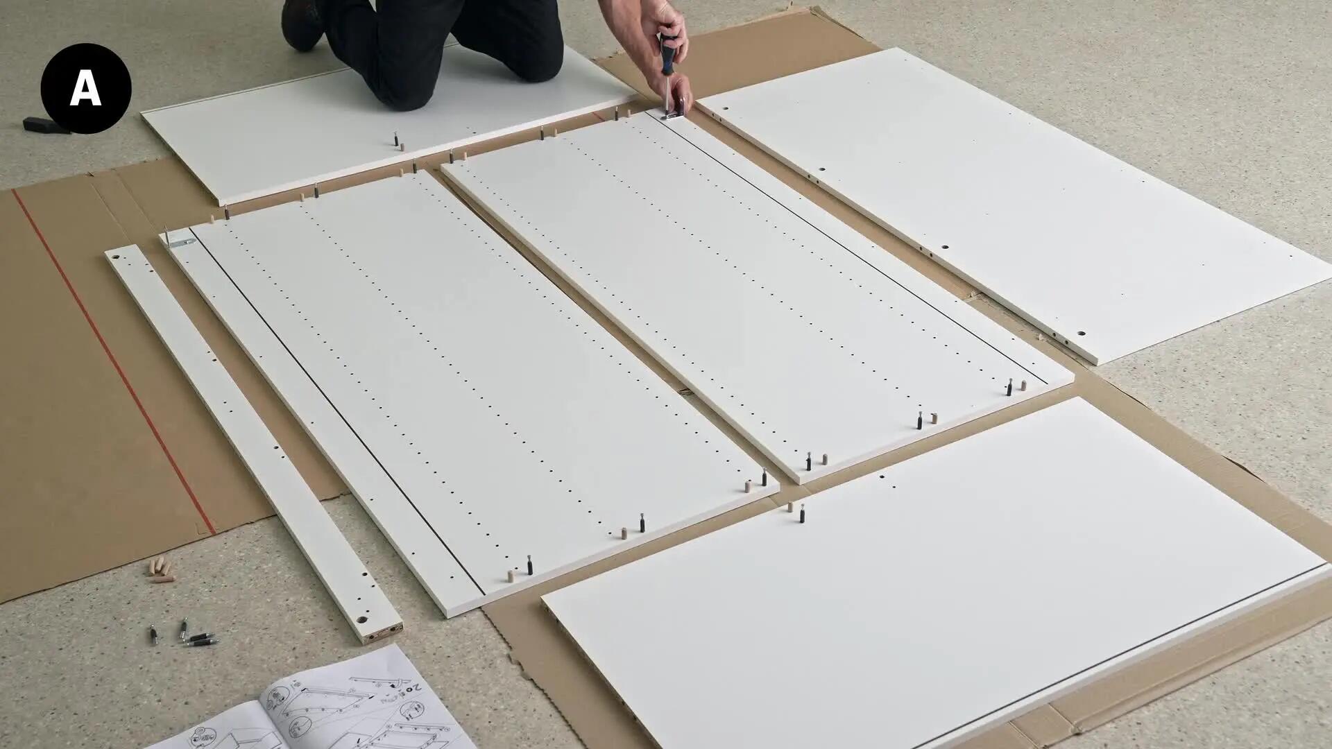 Móvel semi-coluna canto recto Delinia 106x58x138 cm branco - 2