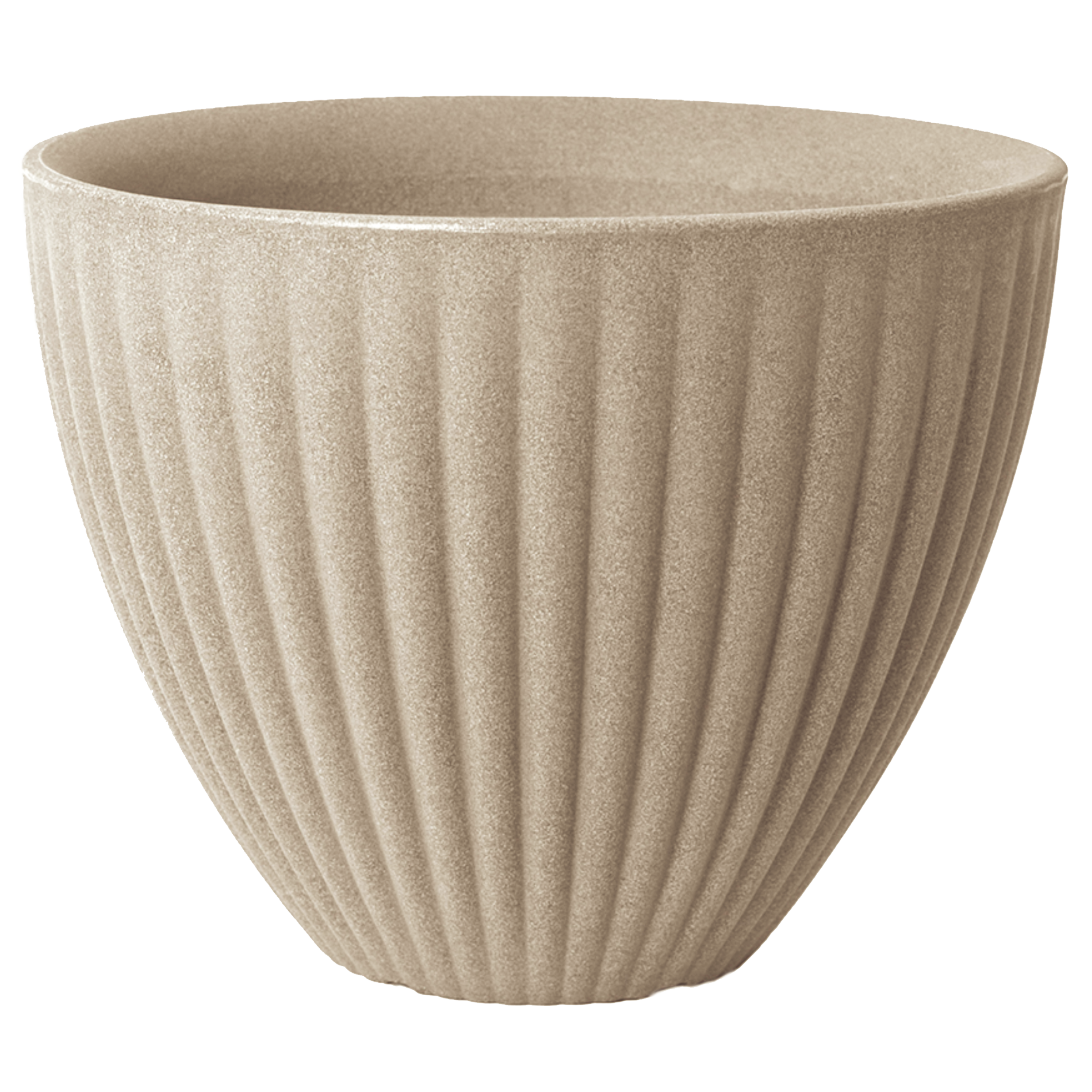 Donica plastikowa Lotus śr.40 cm piaskowa Vog