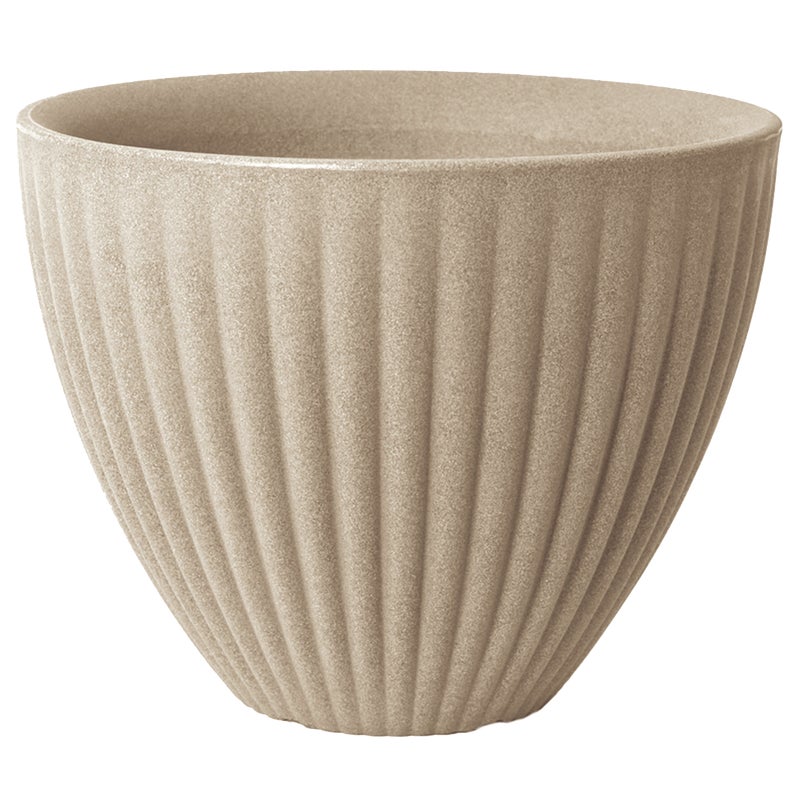 Donica plastikowa Lotus śr.40 cm piaskowa Vog