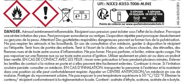 Bombe de peinture Tableau craie gribouille MAISON DECO noir mat 400 ml - 9