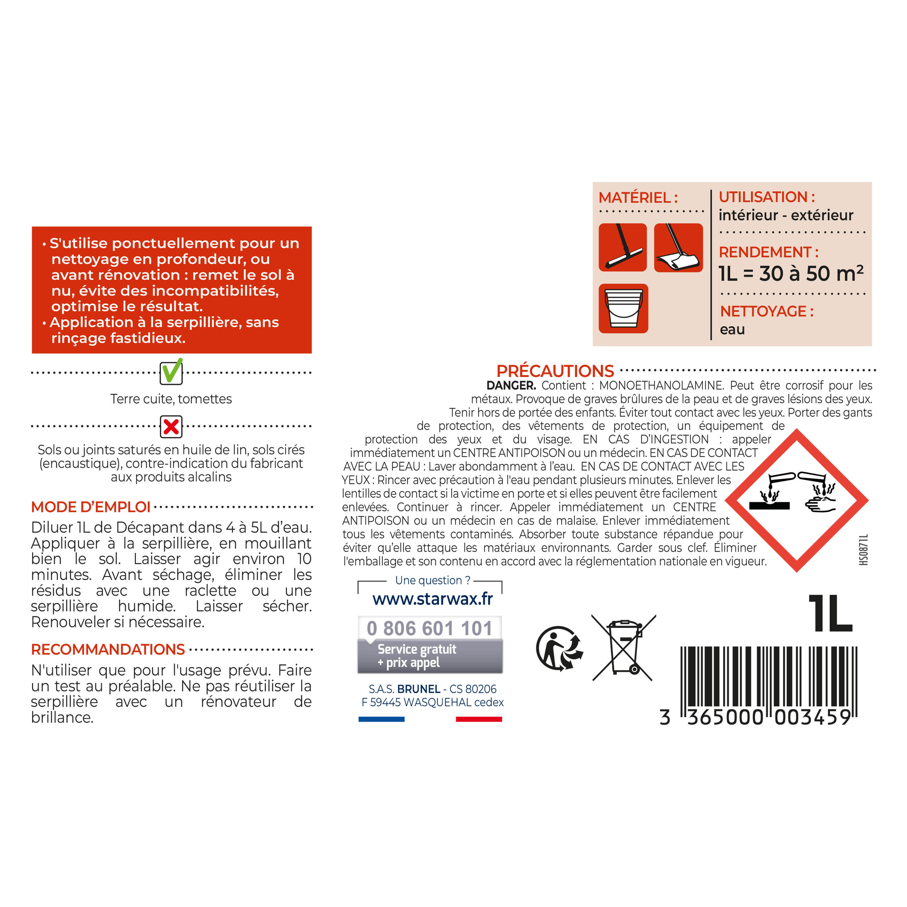 Décapant 345 STARWAX 1L - 6