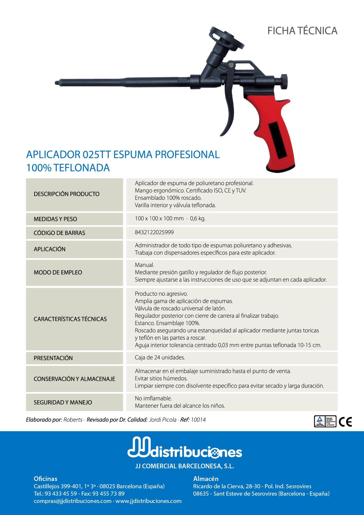 PISTOLA PARA ESPUMA DE POLIURETANO PROFESIONAL - 2