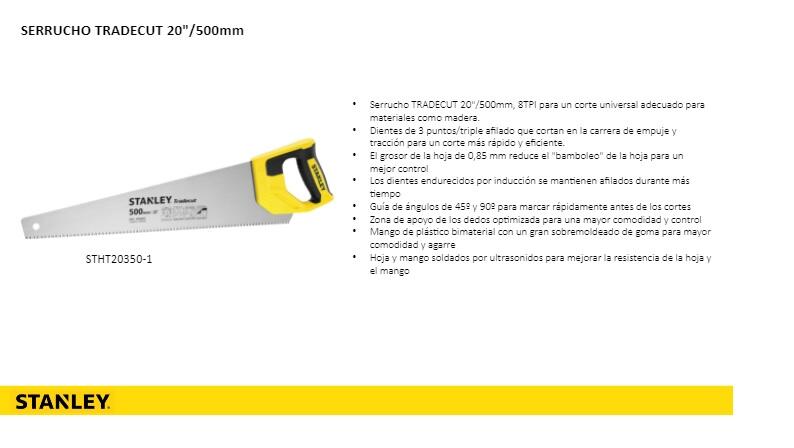  SERRUCHO UNIVERSAL 500MM STANLEY - 2
