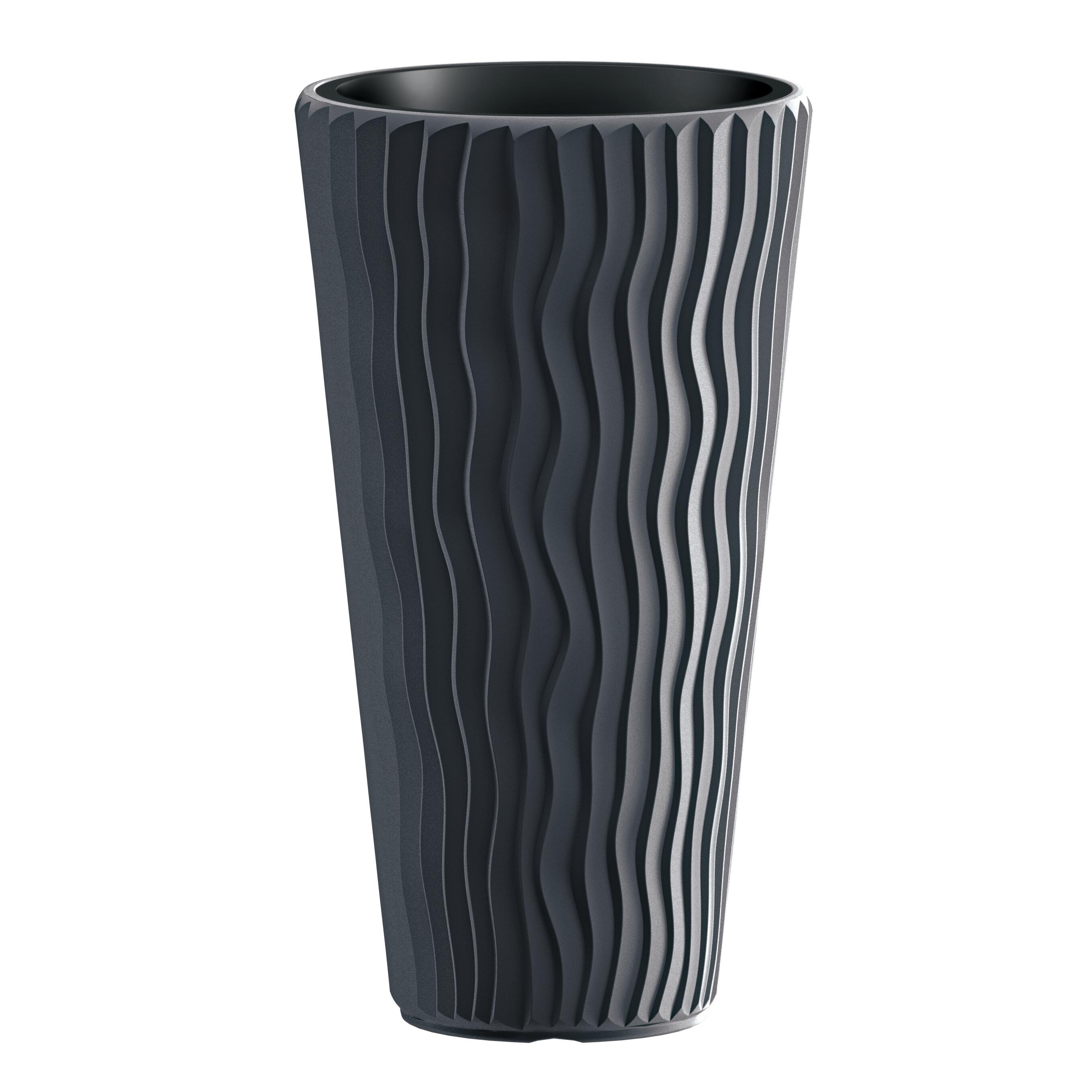 Vaso di fiori rotondo 28,2L Prosperplast Splofy grigio 39,1 x 33 cm Vaso di fiori rotondo 28,2L Prosperplast Splofy grigio 39,1 x 33 cm