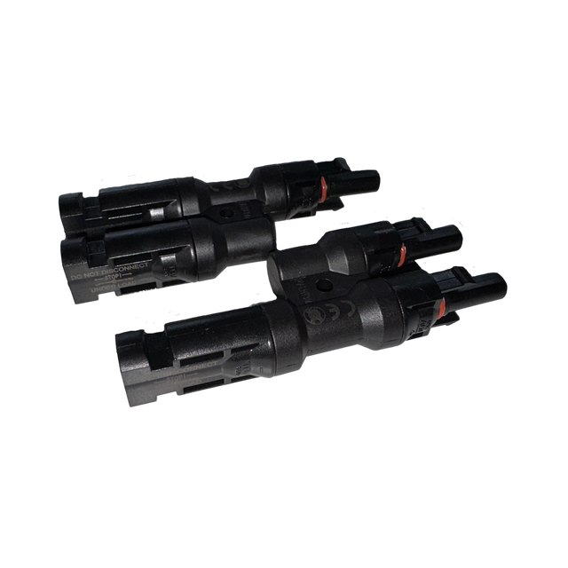 Pack 2 conectores MC4 2 en 1 macho/hembra