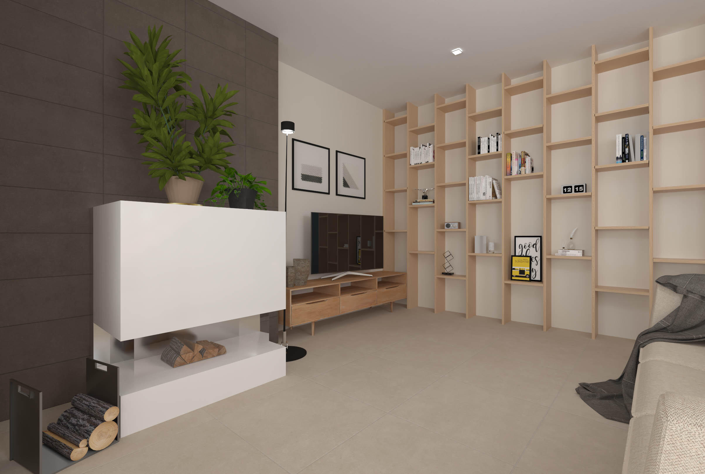 Azulejo/suelo porcelánico new domus taupe efecto cemento 30x60 cm c1 grespania