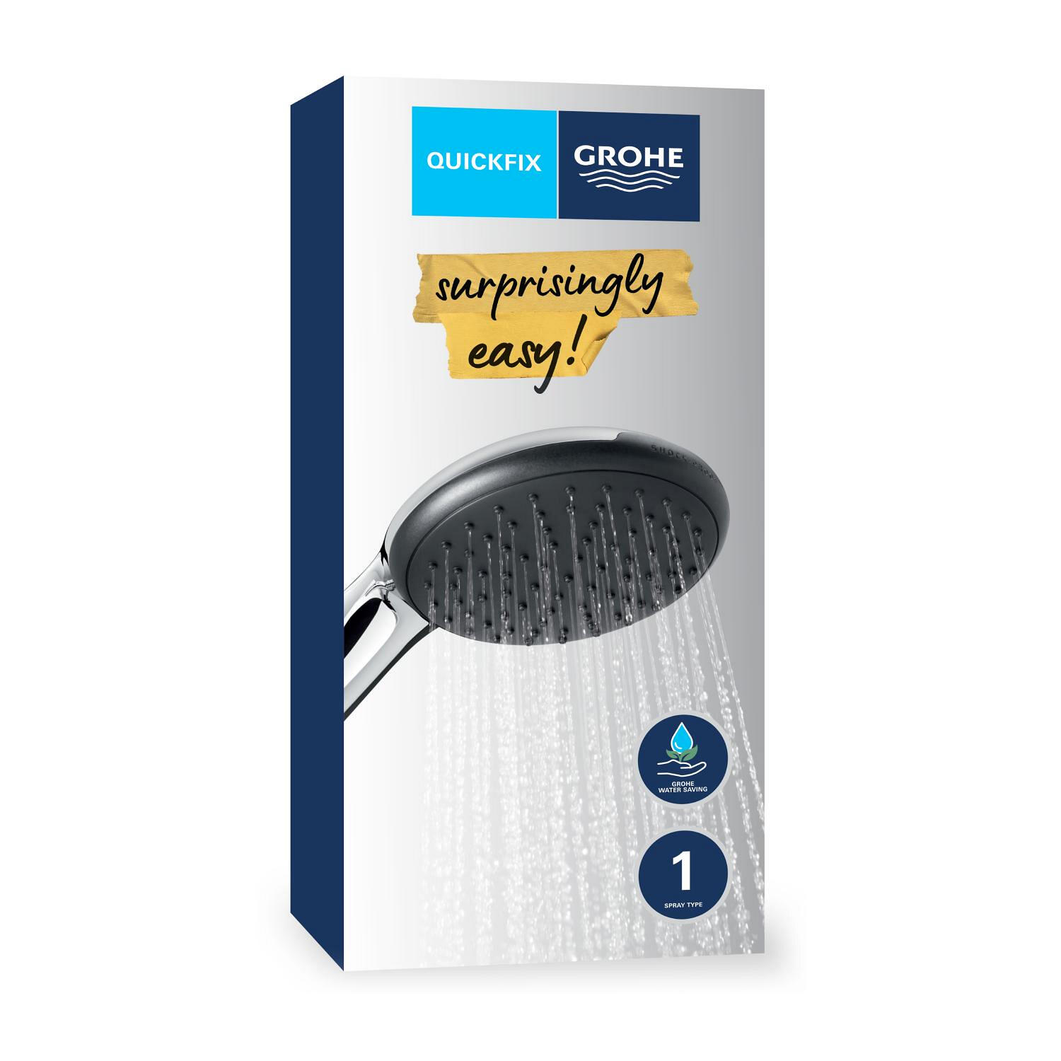 Pommeau de douche chrome 1 jet Vitalio start GROHE - 4