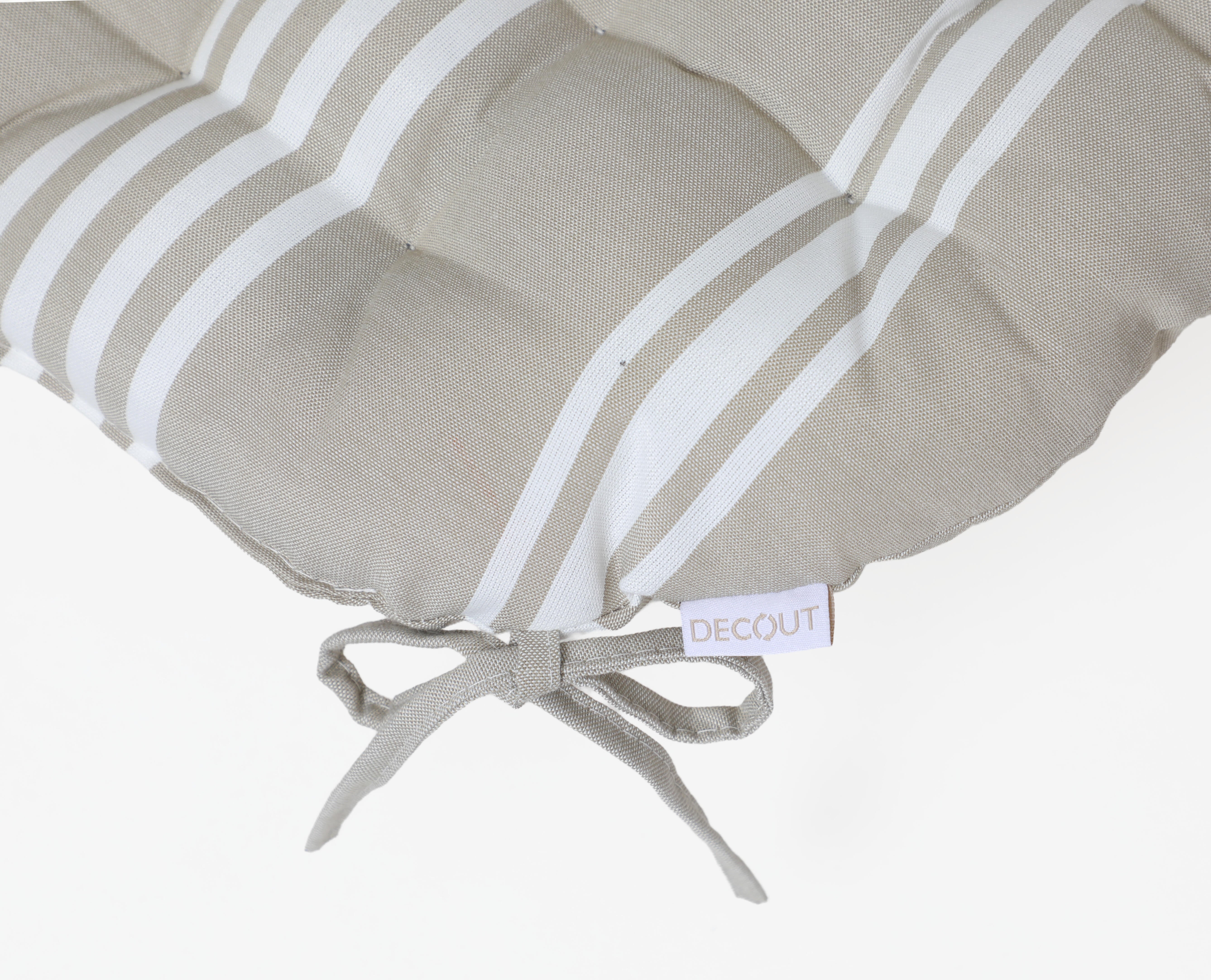 Cojín de silla Indigo beige de 40 cm de Ø - 2