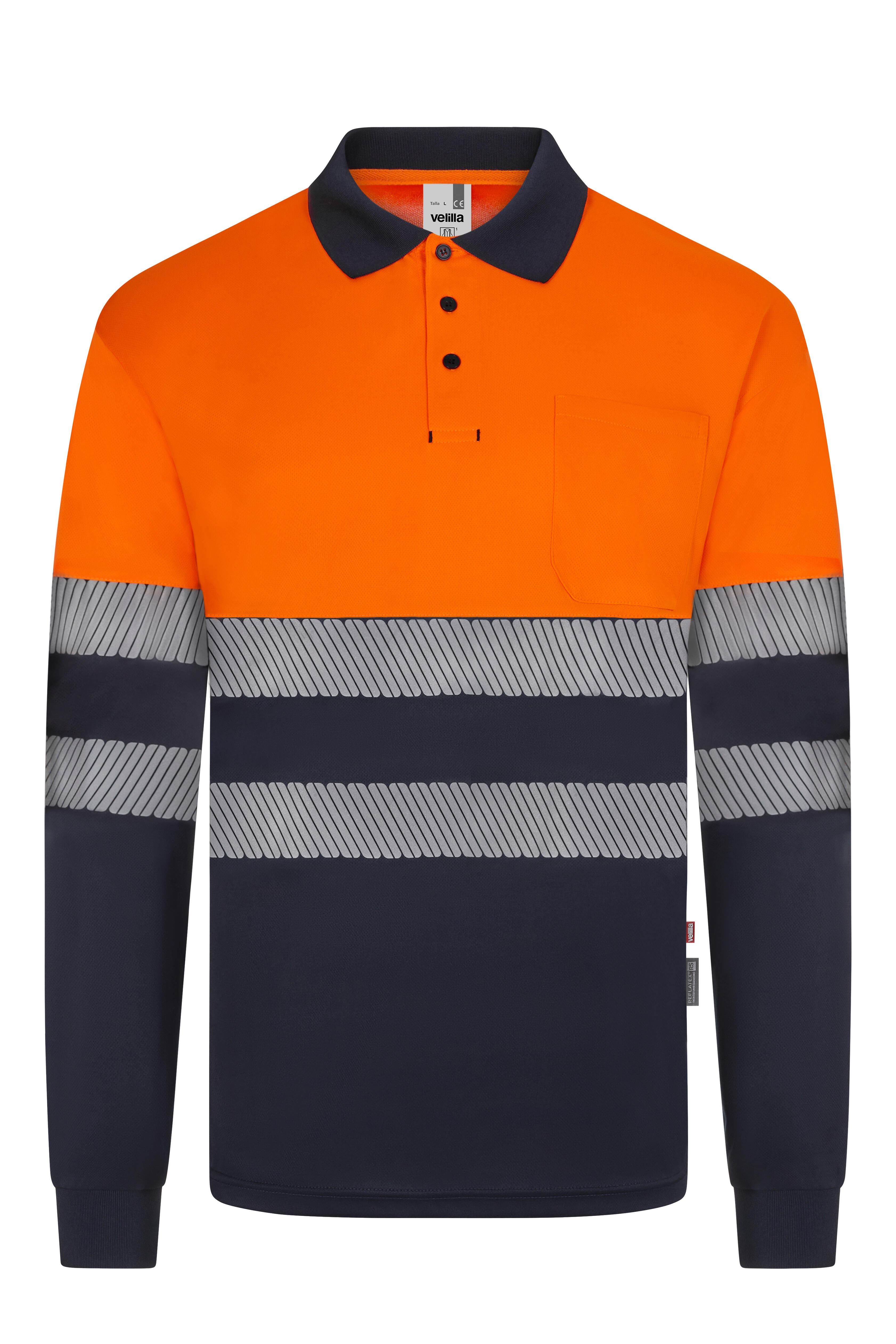 Polo velilla naranja t talla única