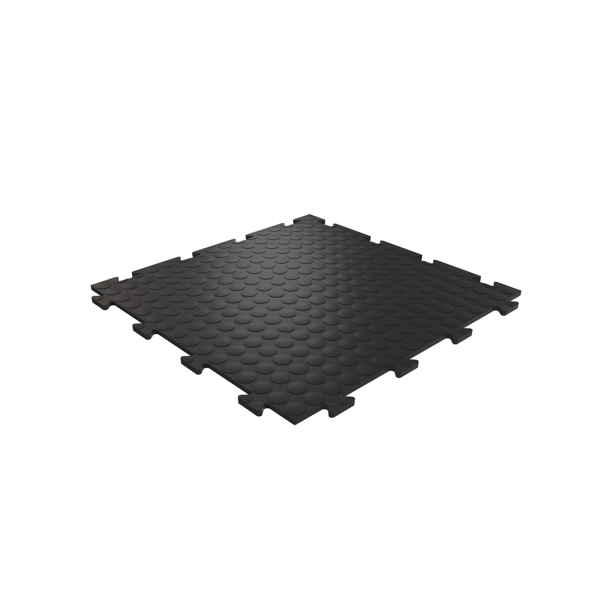 Piastrella a incastro da esterno in pvc nero L 50 x L 50 cm x Sp. 8 mm Tecnic bolle - 2