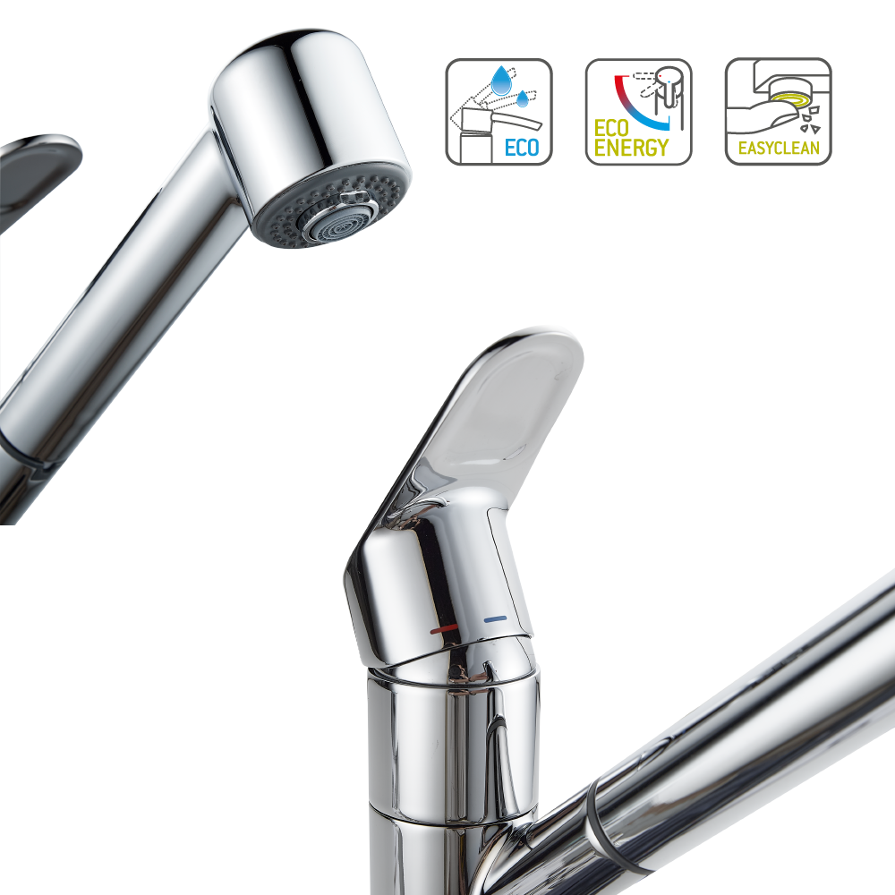 Mitigeur de cuisine chrome, Kemi, DELINIA - 5