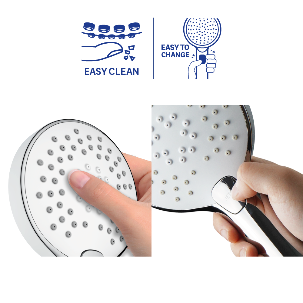 Conjunto de banheira com torneira termostática cromado Sensea Icone - 5