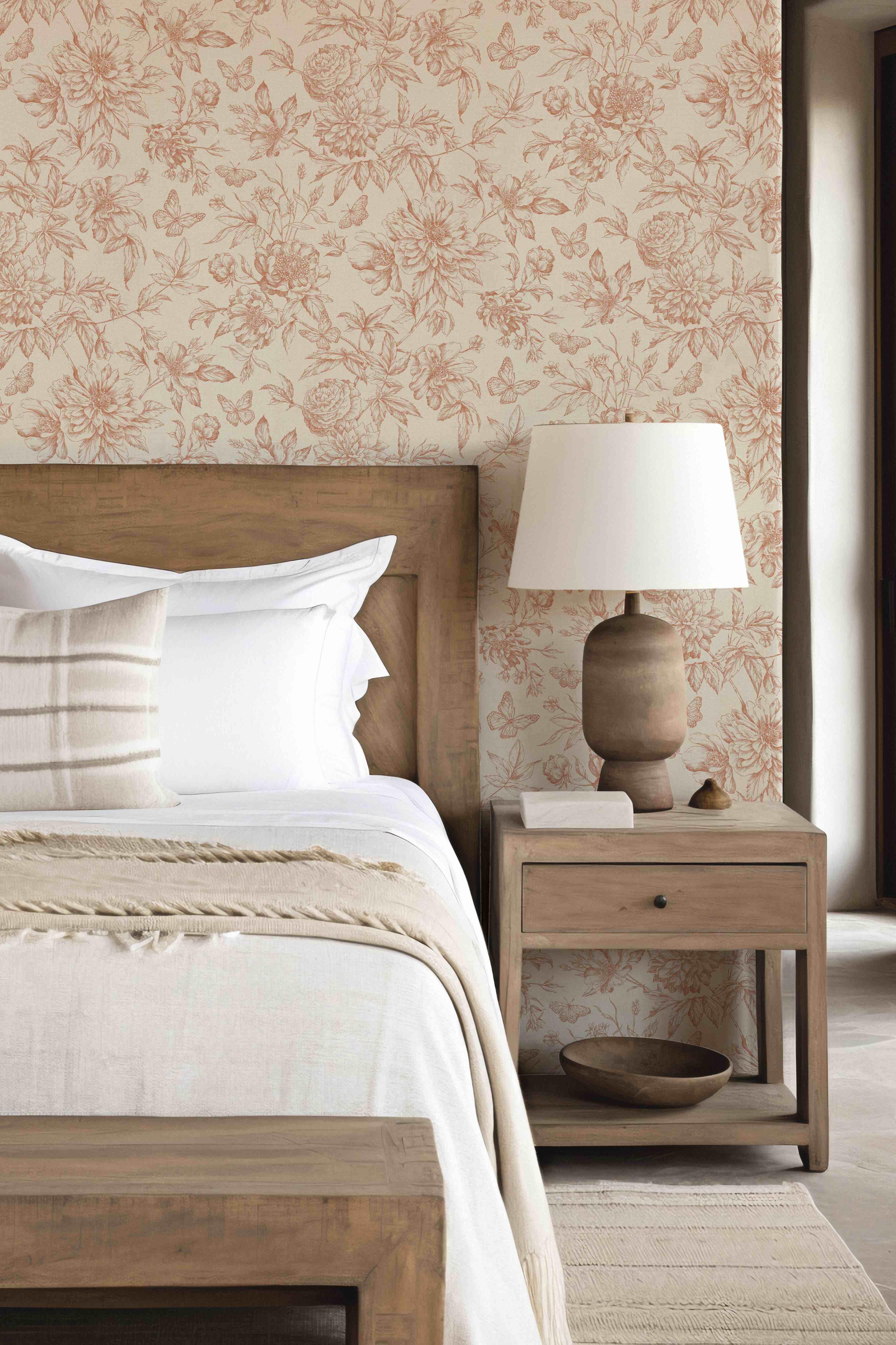 Papel pintado vinilo aplicación cola en pared botánico, plantas o floral 793949 multicolor rasch 53cmx10.05m superlavable. apto para cocinas o baños