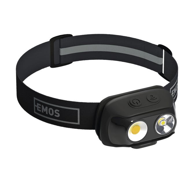Emos Latarka czołowa COB+LED 500lm