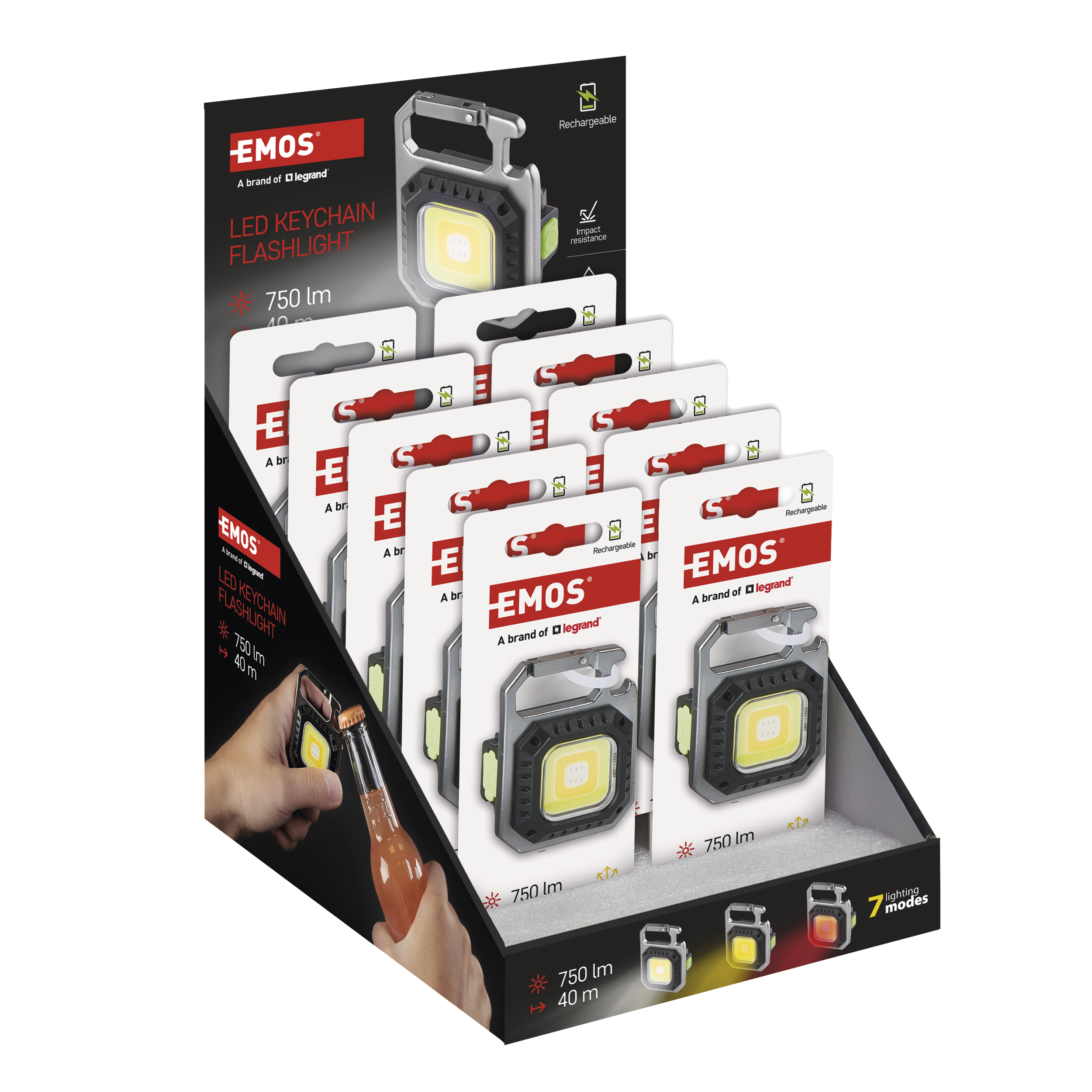 Latarka brelok ładowana 750 lm LED Emos - 4