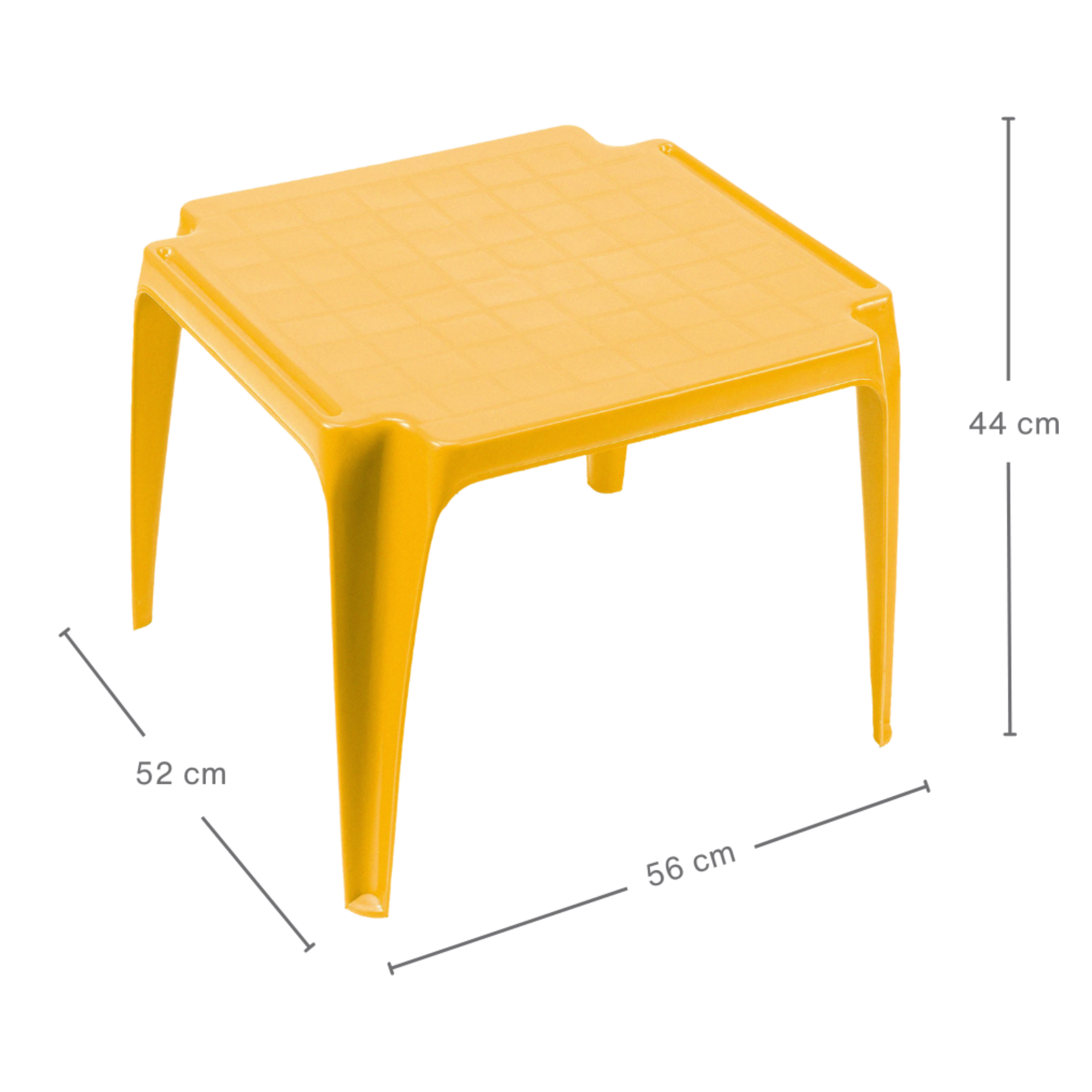 Stolik ogrodowy dla dzieci 56x44 cm żółty Vog - 2