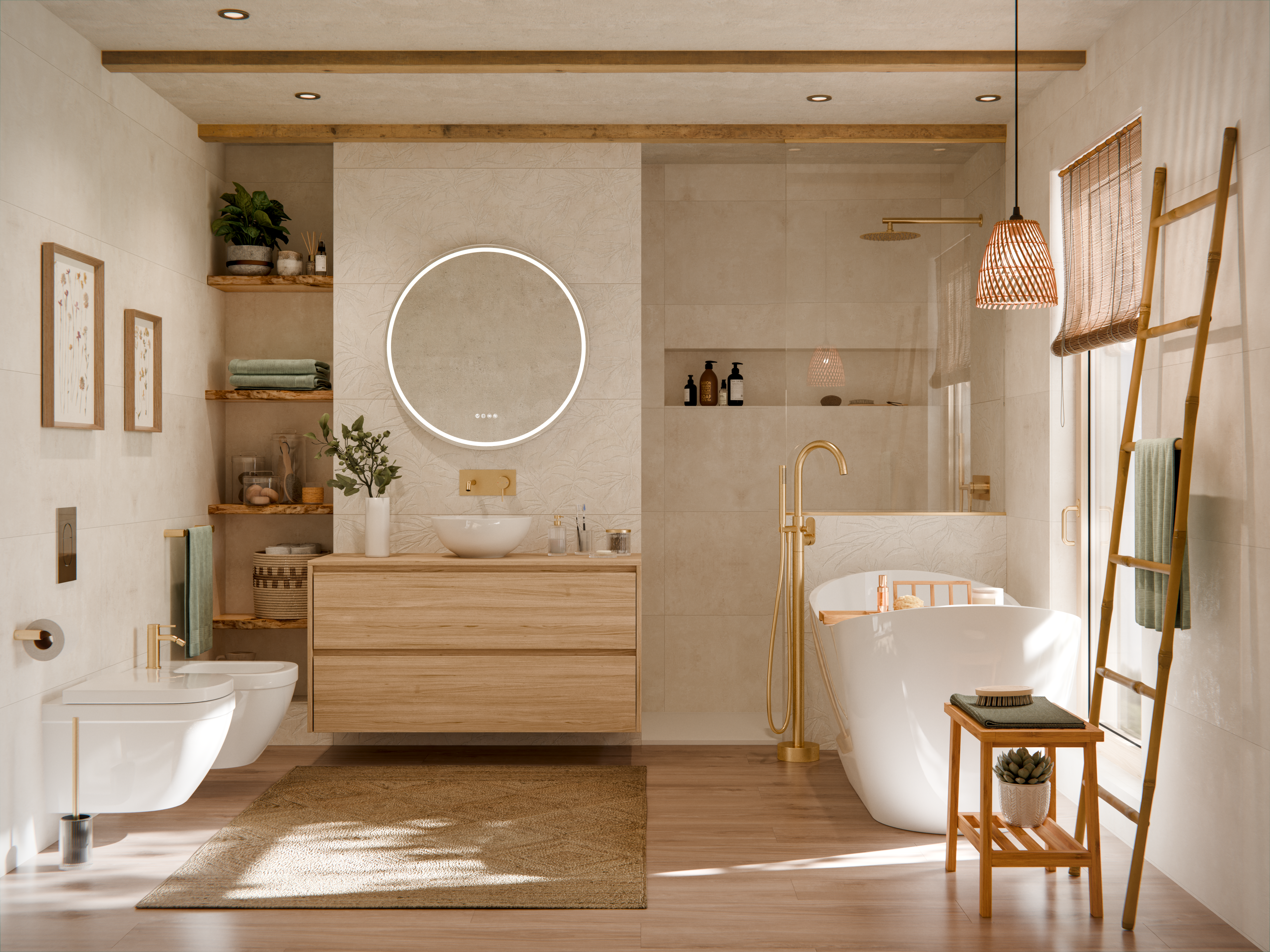 Lavatório de pousar D38x12.5 cm branco Sensea Essencial - 4