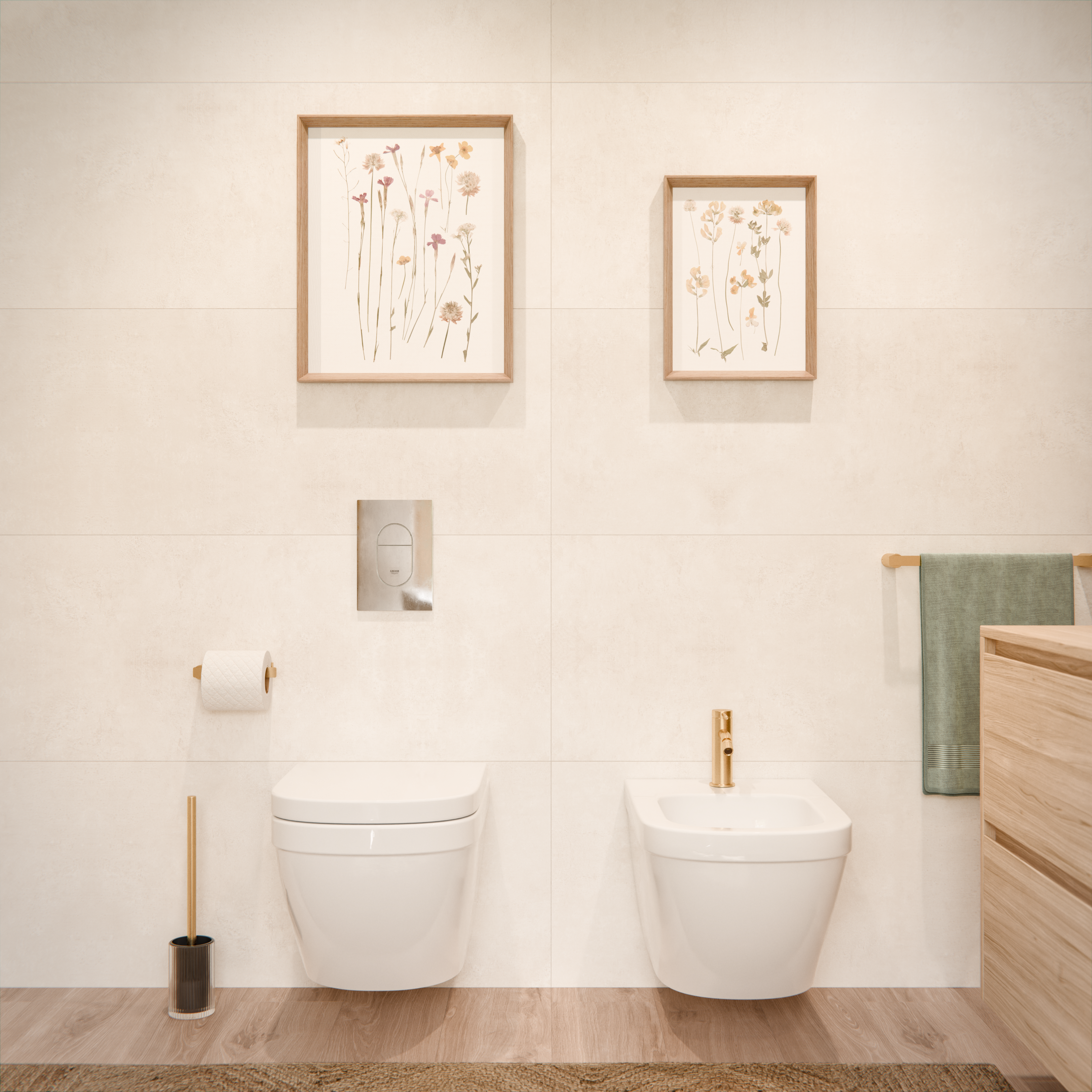 Porta-rolo dourado Neo - 4