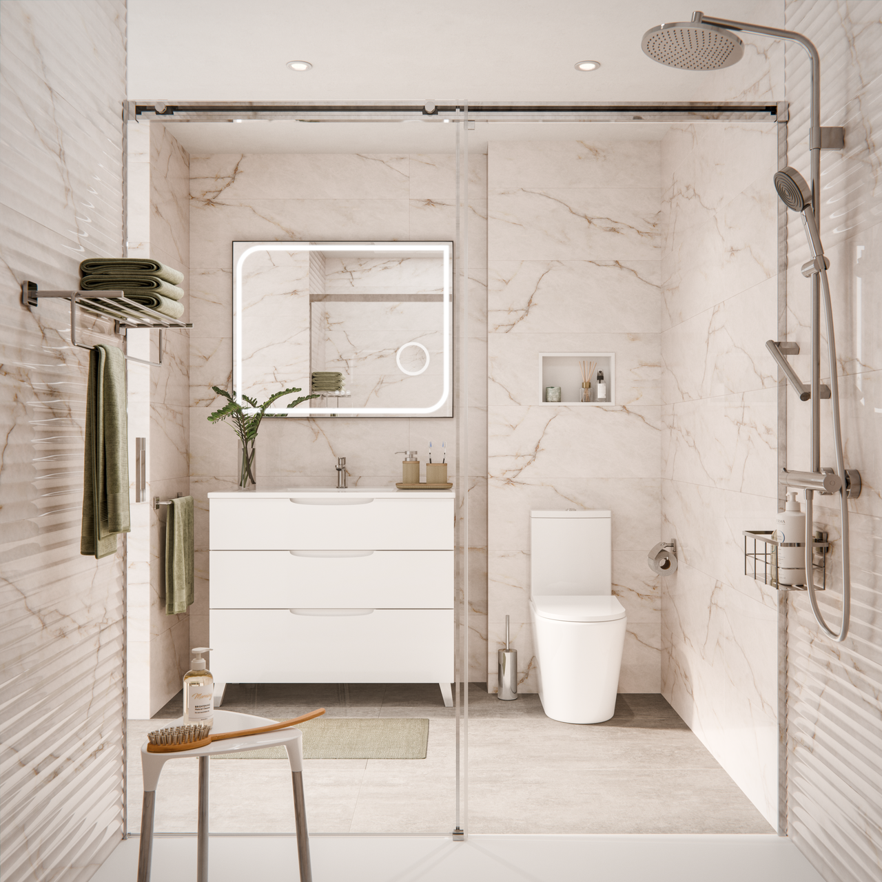 Diapositive Baño práctico, seguro y para toda la vida
