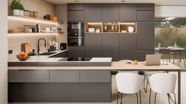 Cocina con cerámica