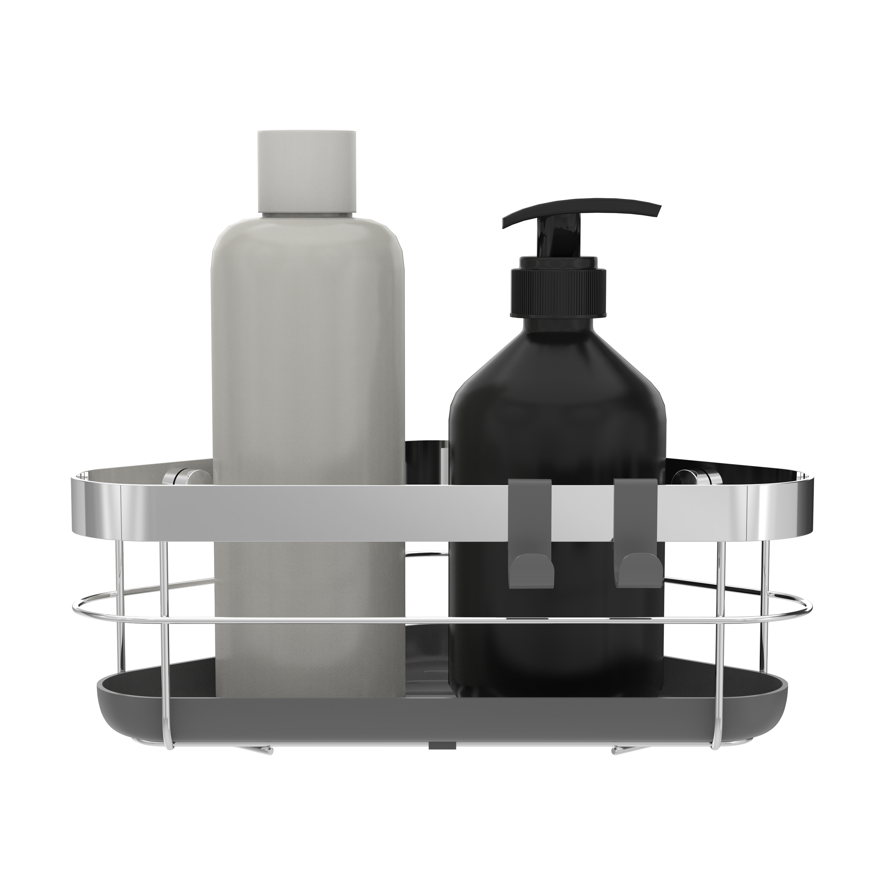 Organizador de ducha remix gris / plata 21.5x10.3x21.5 cm