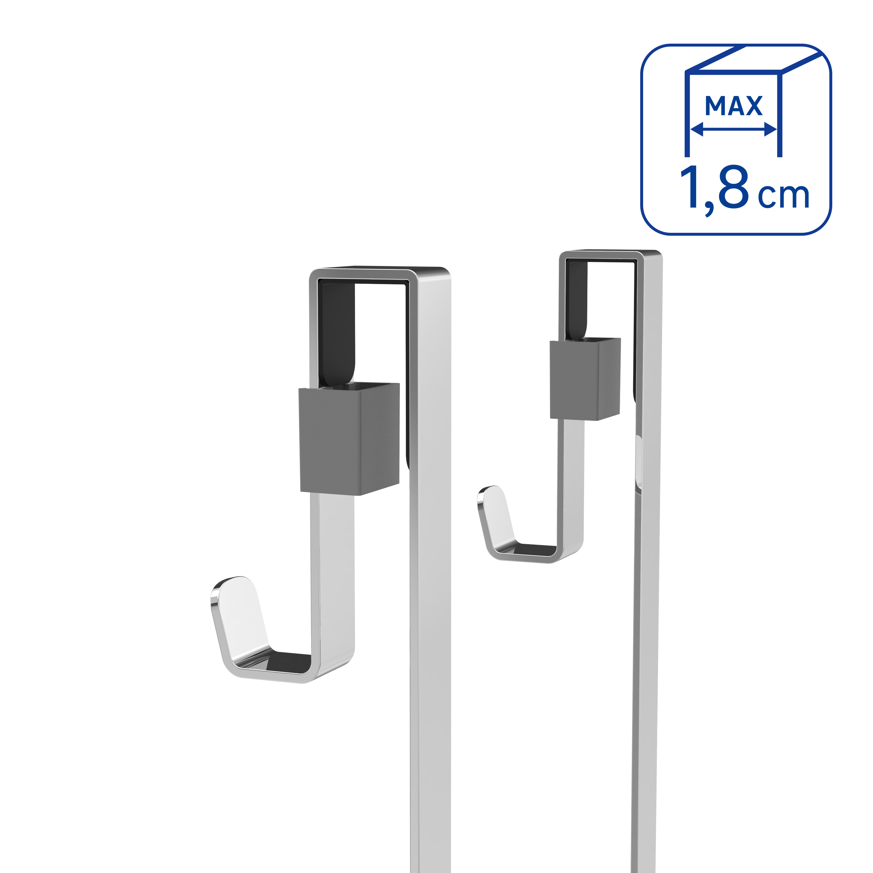 Etagère de douche chrome à suspendre à la paroi de douche remix SENSEA - 9