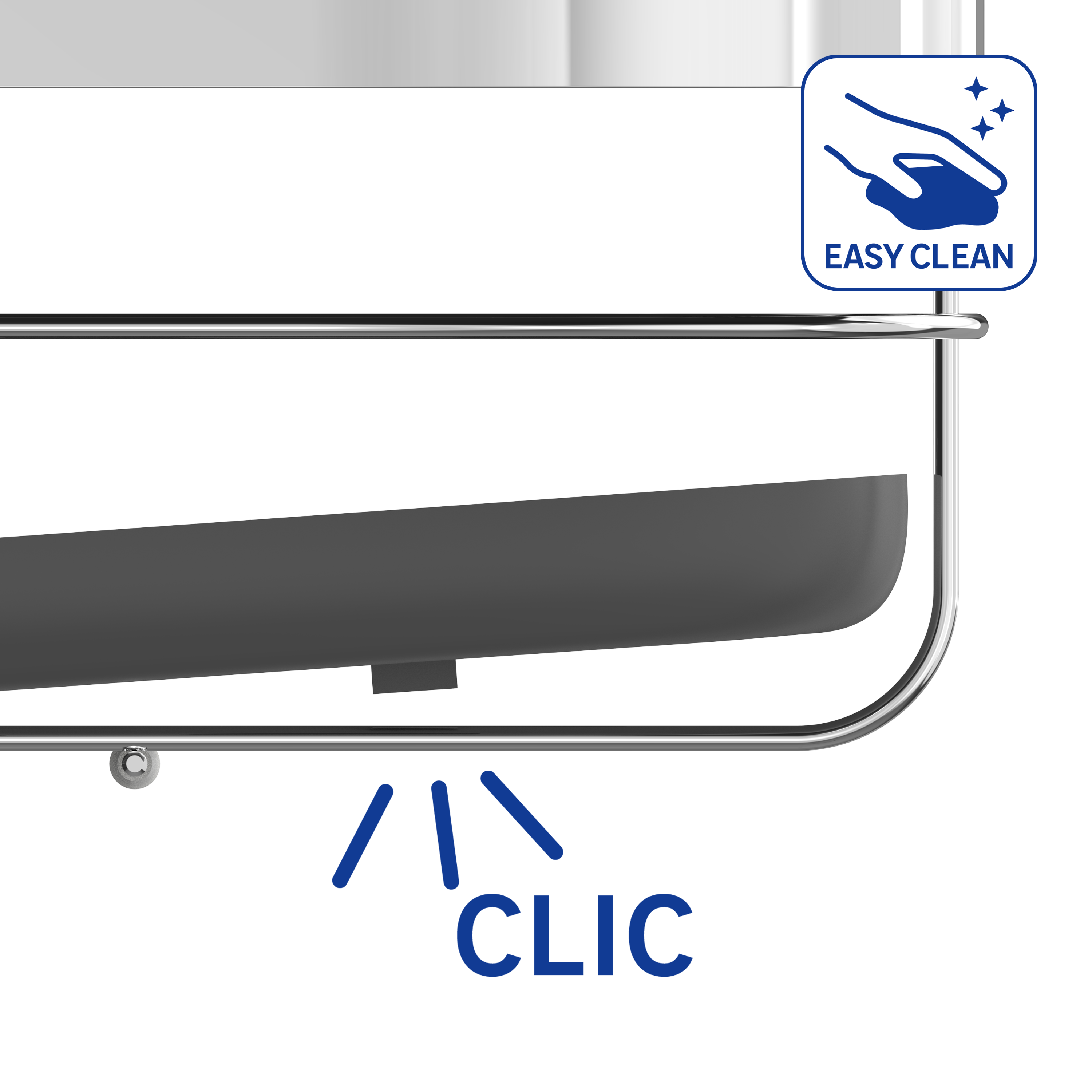 Etagère de douche d'angle chrome à visser mur remix SENSEA - 5