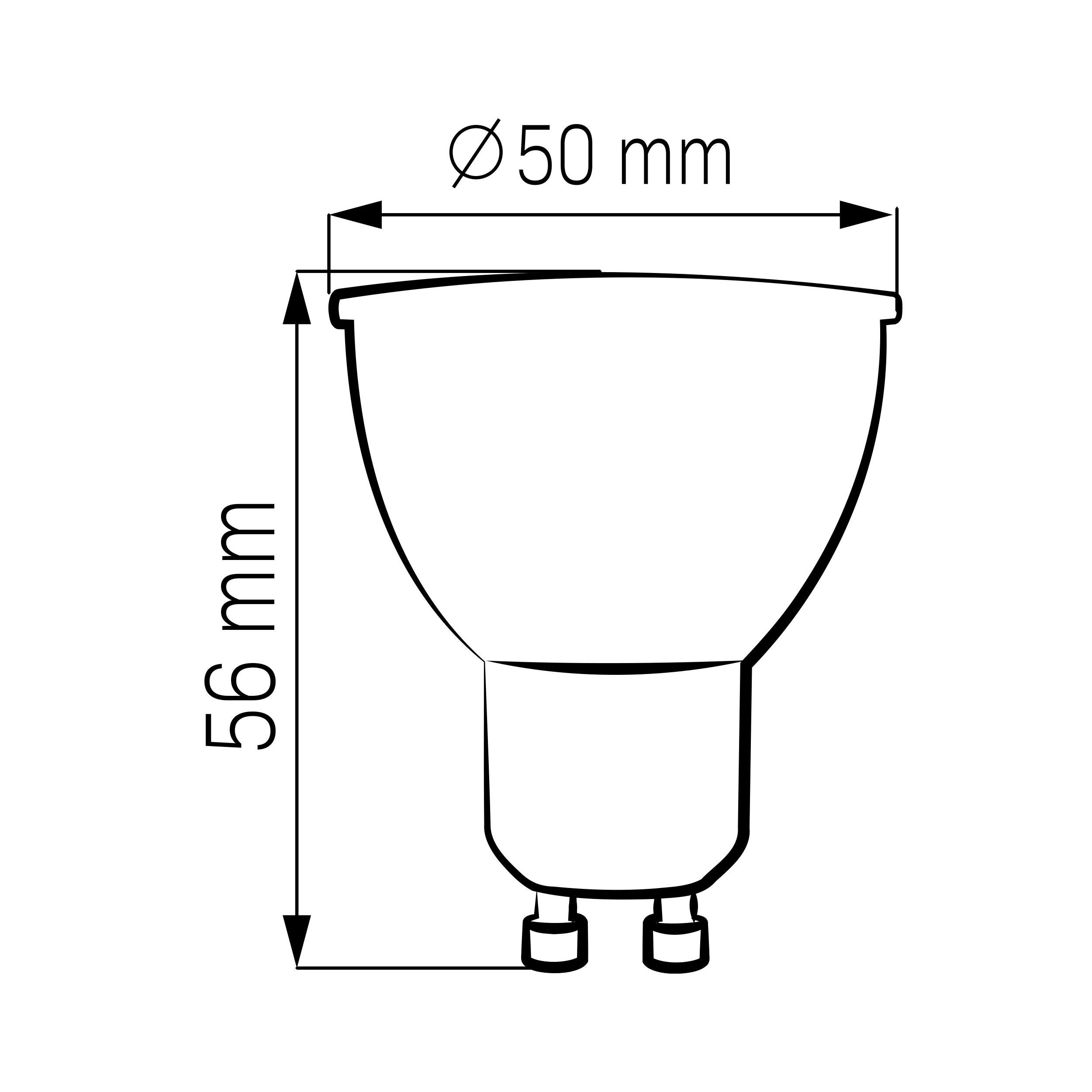 Żarówka LED GU10 10 W 1000 lm Neutralna biel Goldlux - 2
