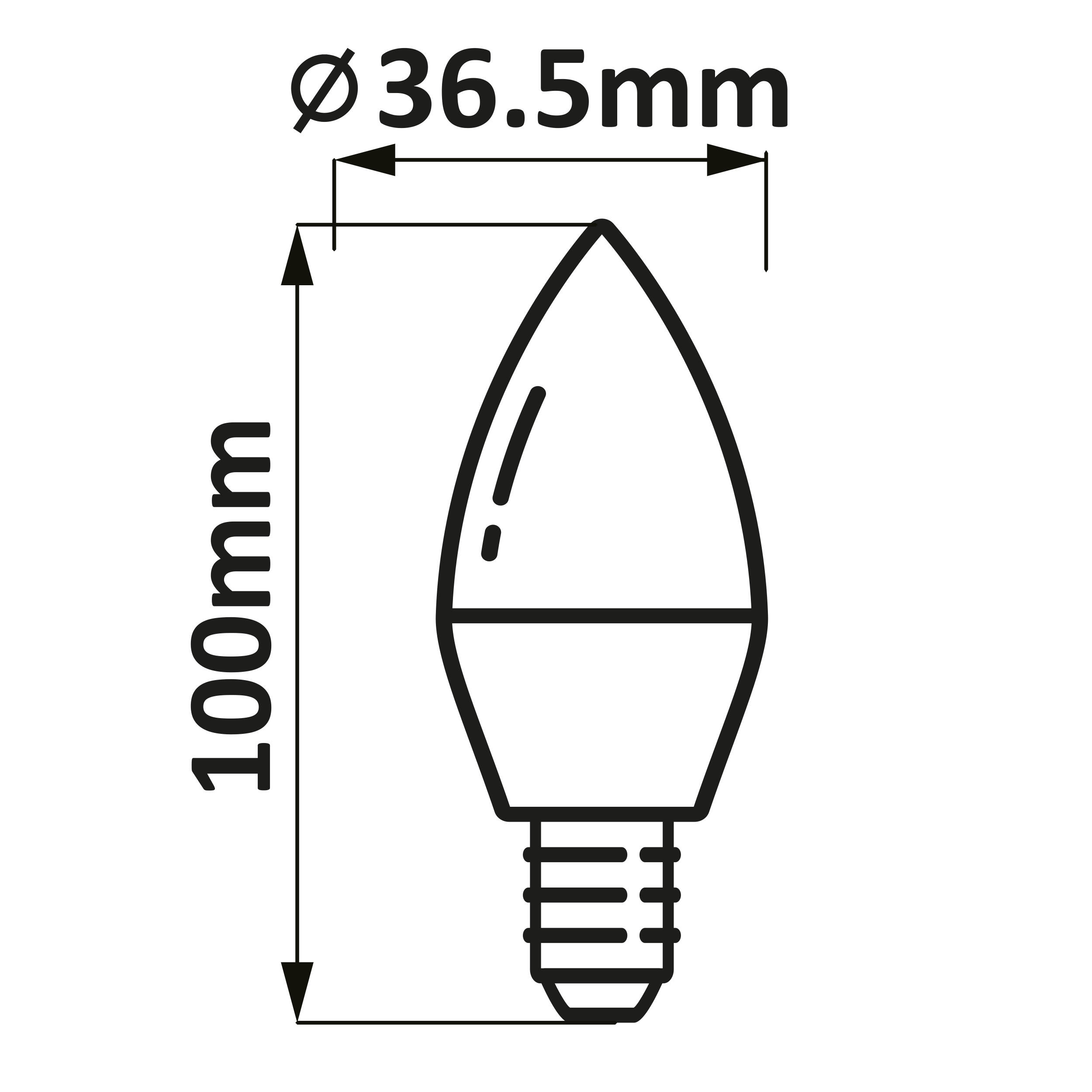 Żarówka LED E14 4,8 W 470 lm Ciepła biel Goldlux - 2