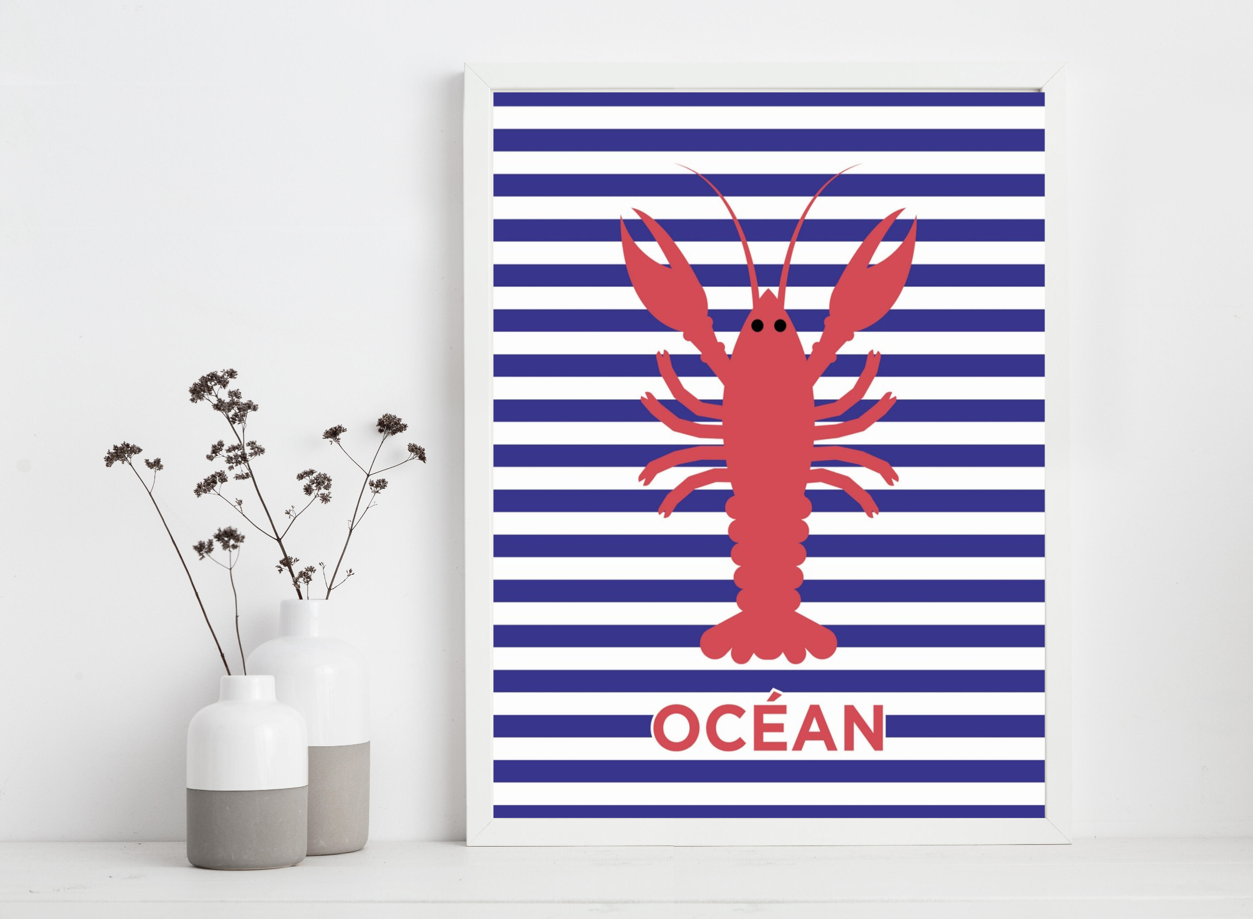 Affiche Océan, multicouleur EDITIONS BRAUN l.40 x H.50 cm - 2