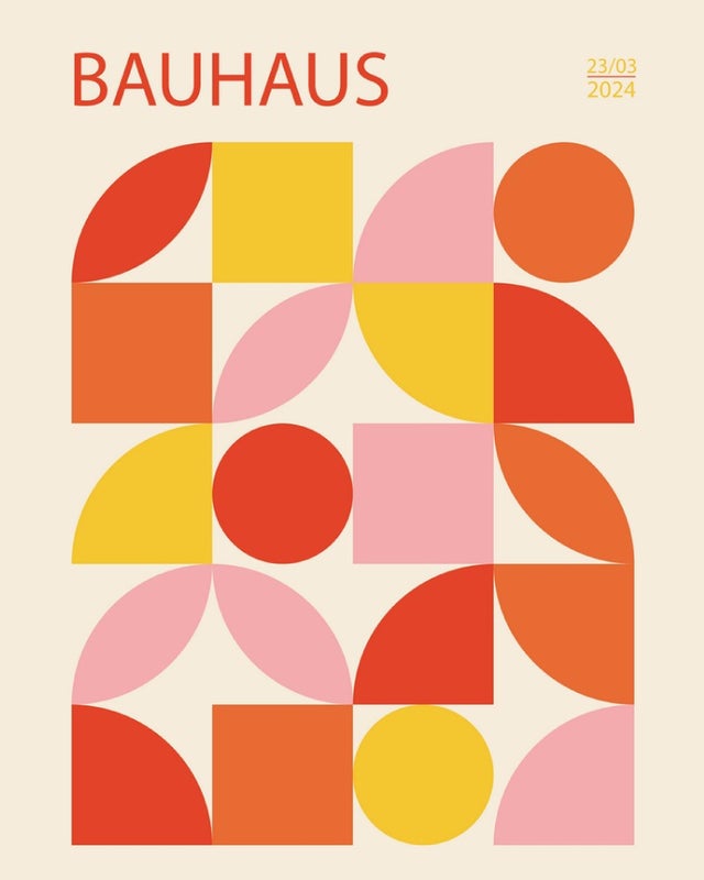 Affiche Bauhaus 2024, multicouleur EDITIONS BRAUN l.40 x H.50 cm