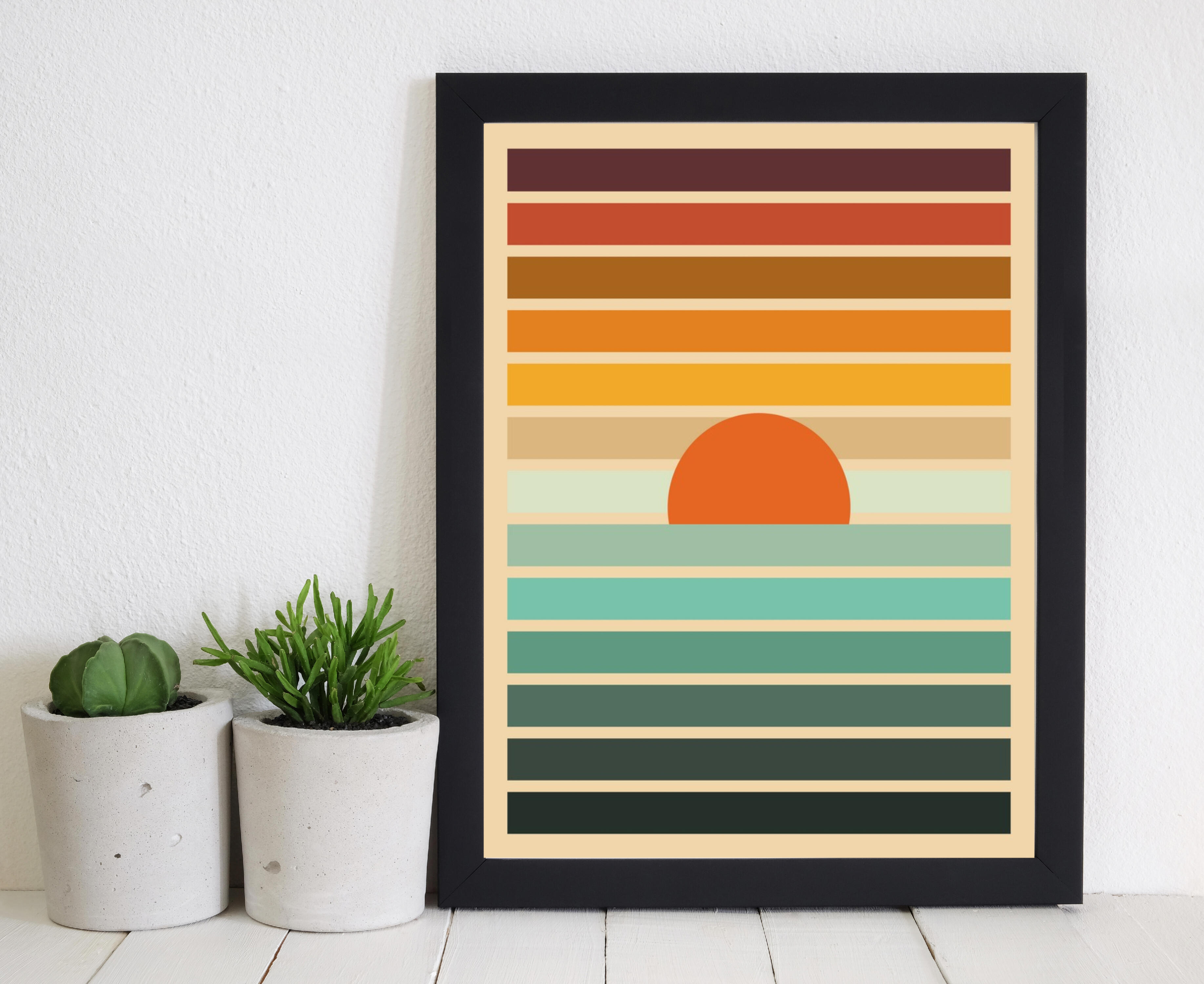 Affiche Sunset, multicouleur EDITIONS BRAUN l.30 x H.40 cm - 2