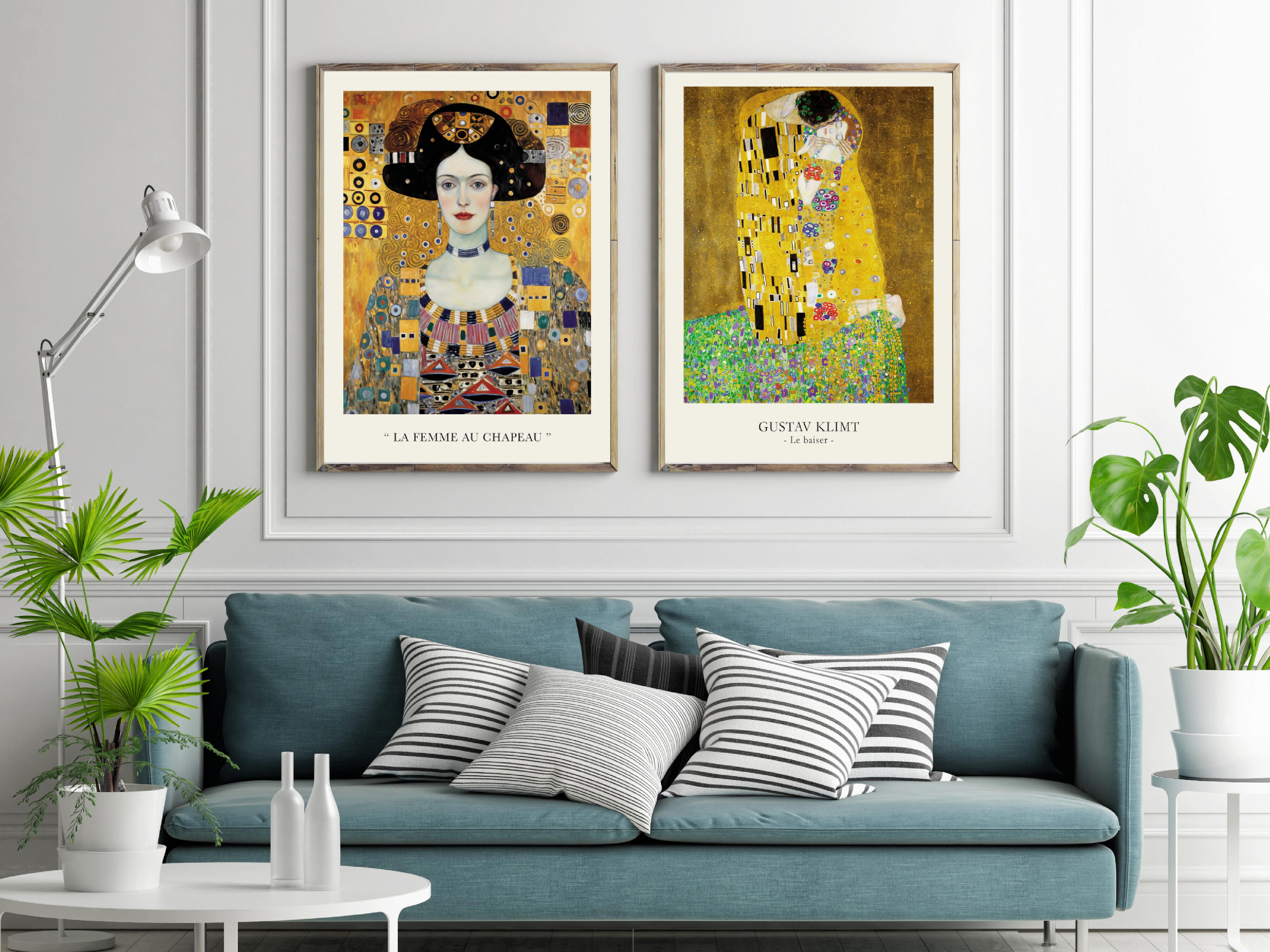 Affiche Klimt - Le baiser, multicouleur EDITIONS BRAUN l.60 x H.80 cm - 2
