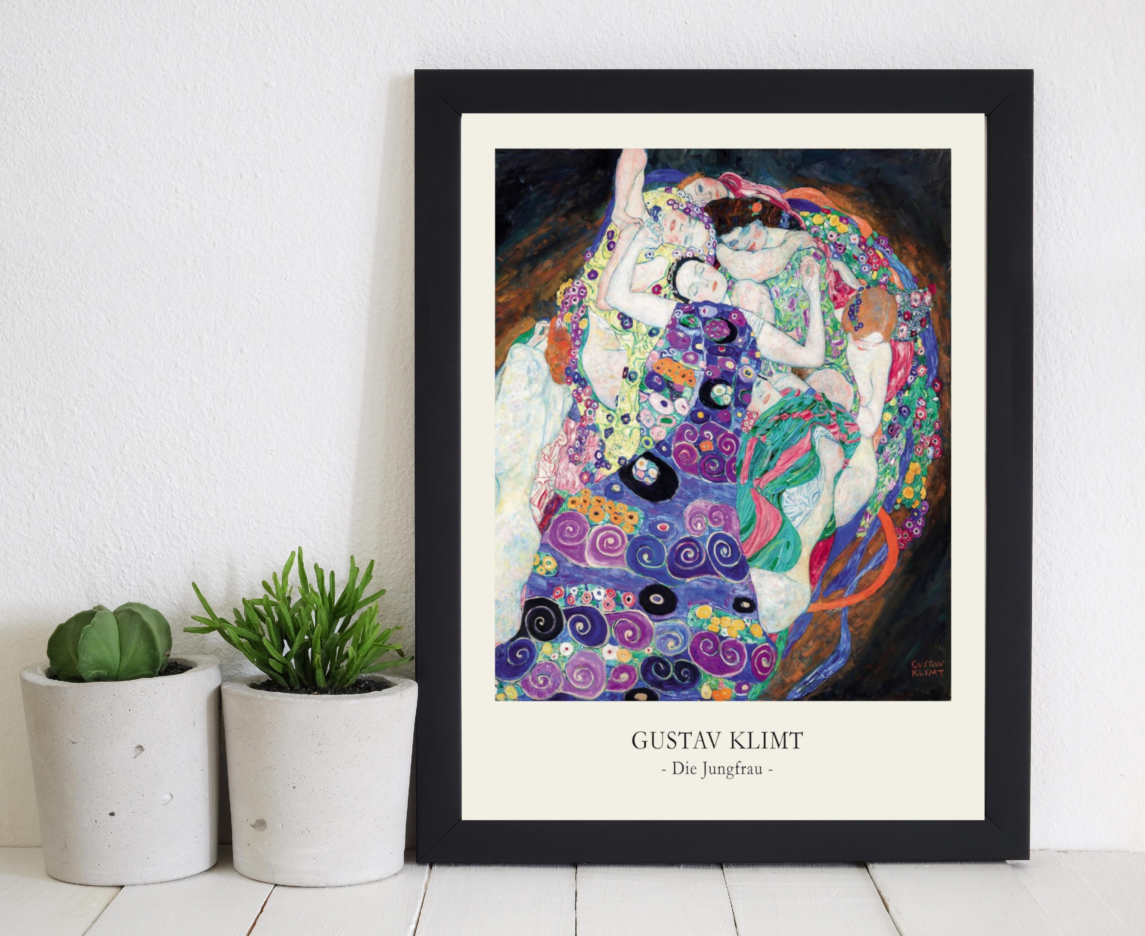 Affiche Klimt - die jungfrau, multicouleur EDITIONS BRAUN l.40 x H.50 cm - 2
