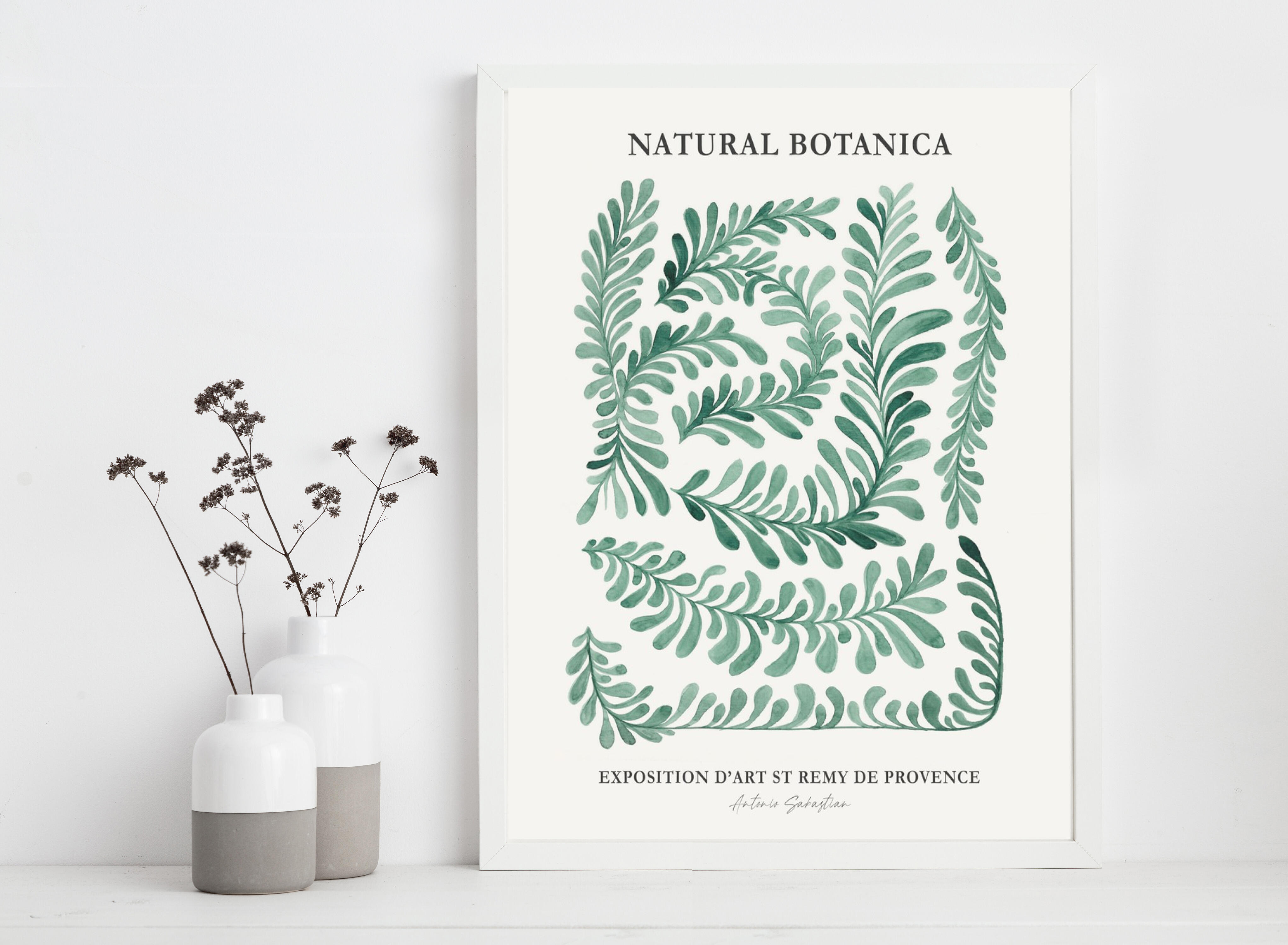 Affiche Natural botanica, multicouleur EDITIONS BRAUN l.40 x H.50 cm - 2