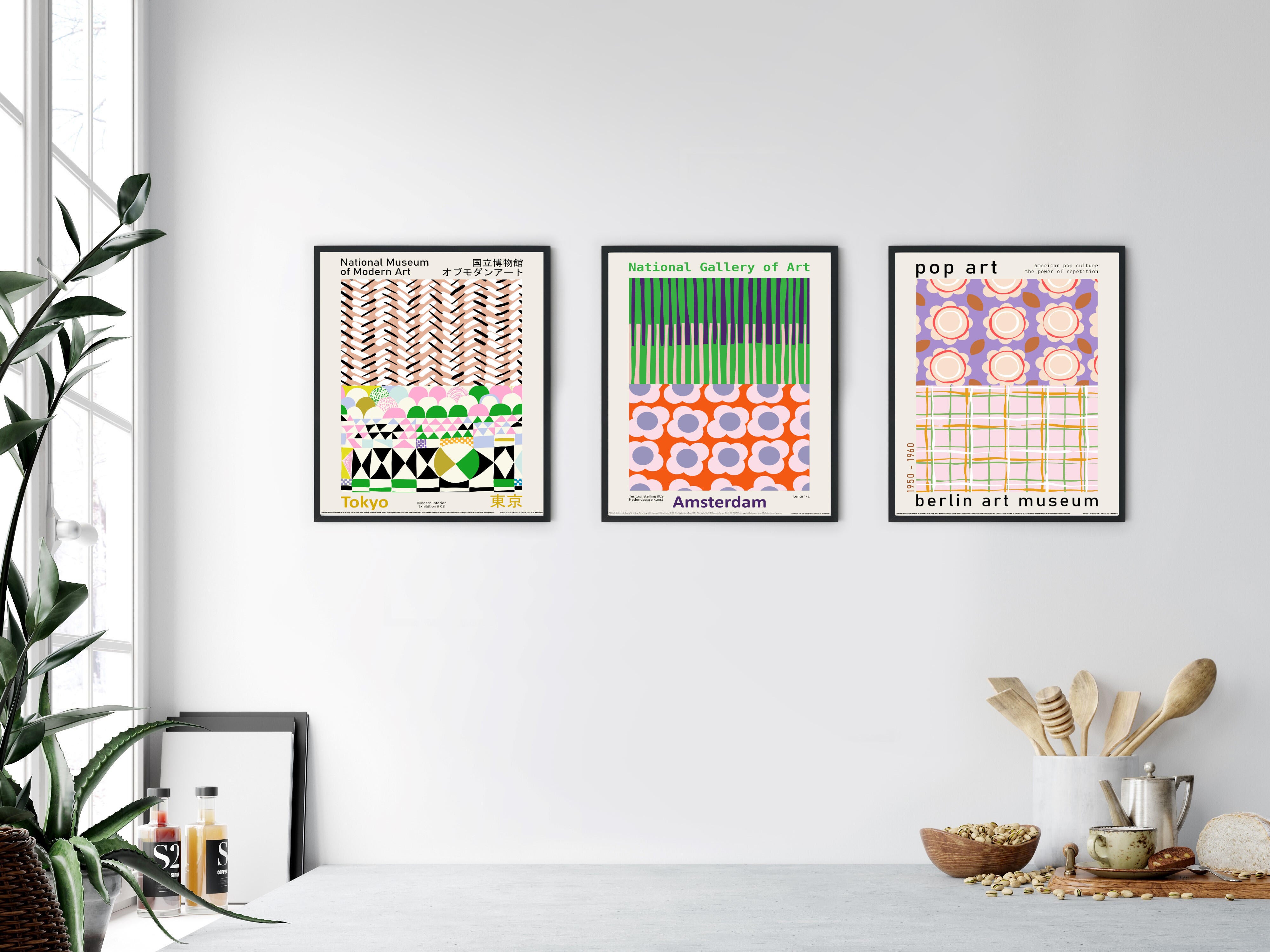 Affiche Amsterdam, multicouleur EDITIONS BRAUN l.30 x H.40 cm - 2