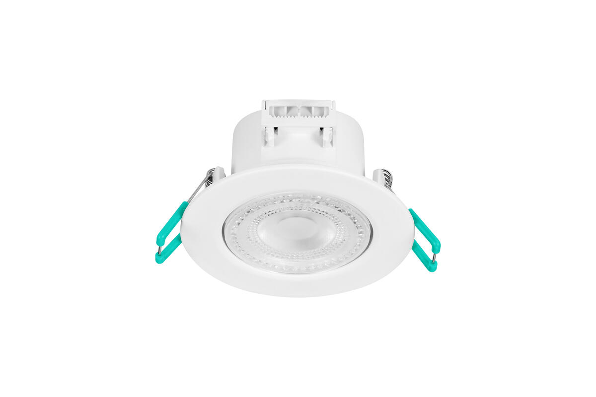 FOCO LED CIRCULAR BASCULANTE 4.8W RGBW-R-W BRANCO/PRETO | Obramat